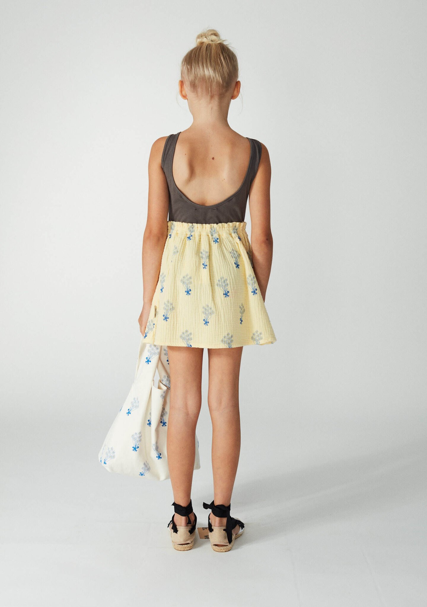 Bouquet all over short skirt