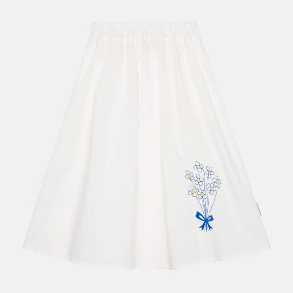 Bouquet embroidered l/skirt