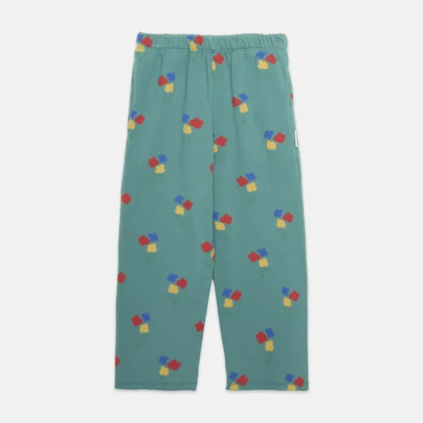 Flowers all over straight sweatpants