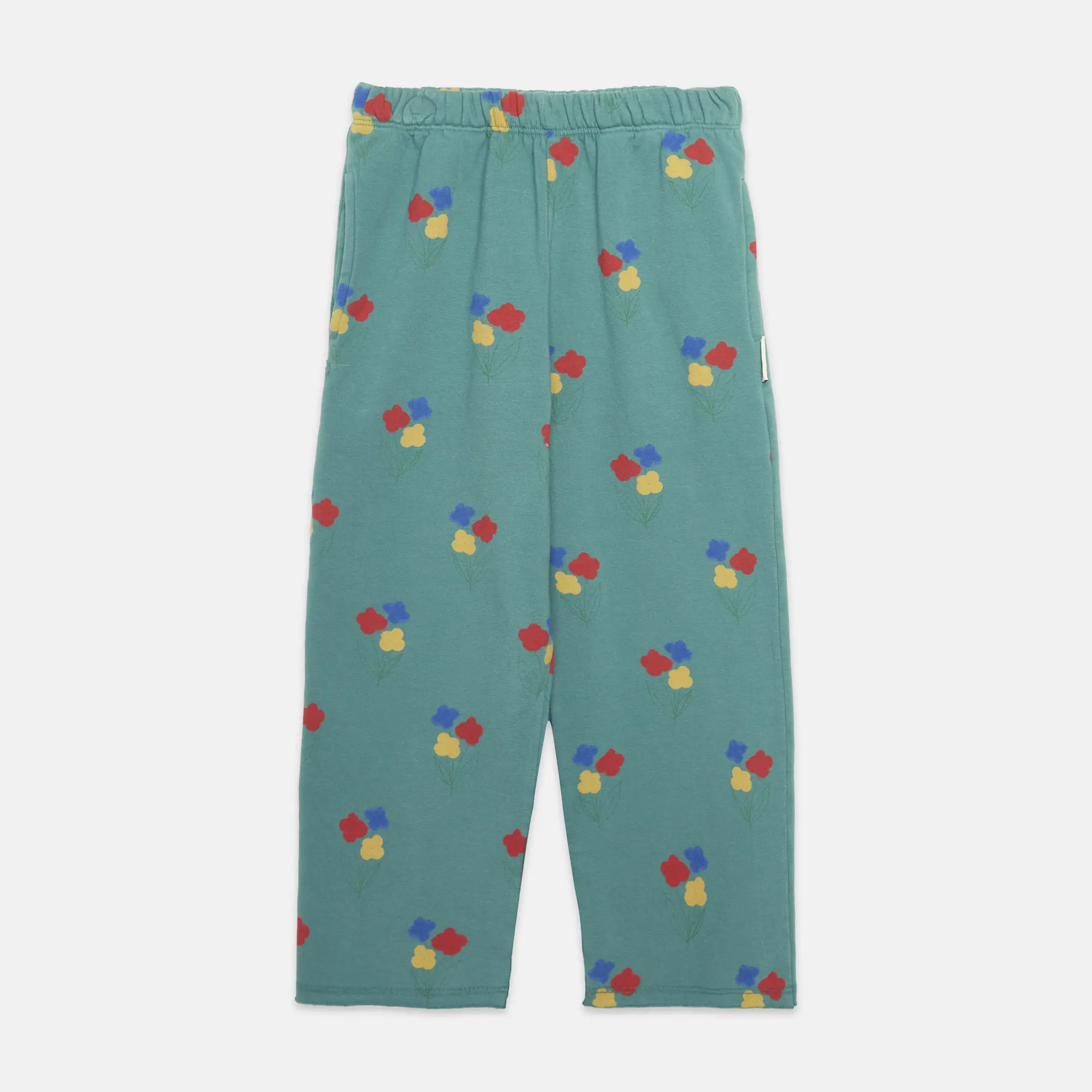 Flowers all over straight sweatpants