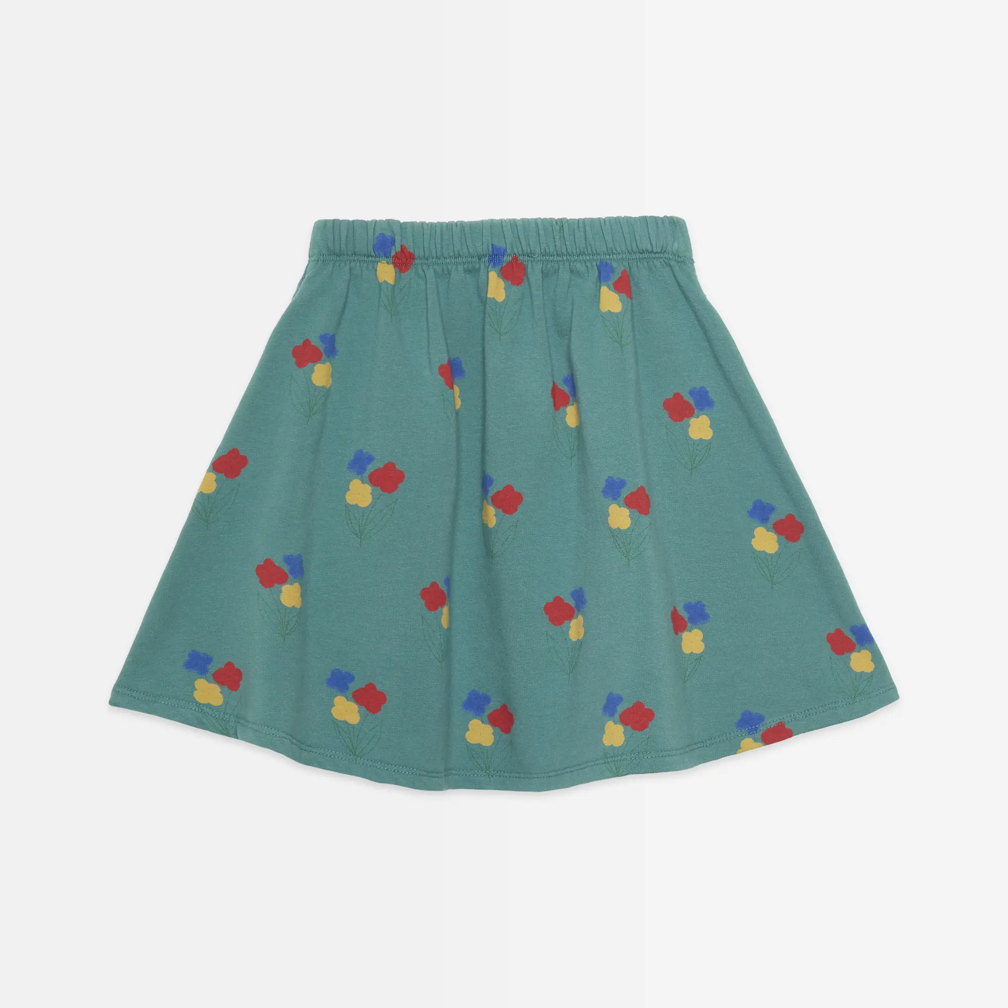 Flowers all over skirt