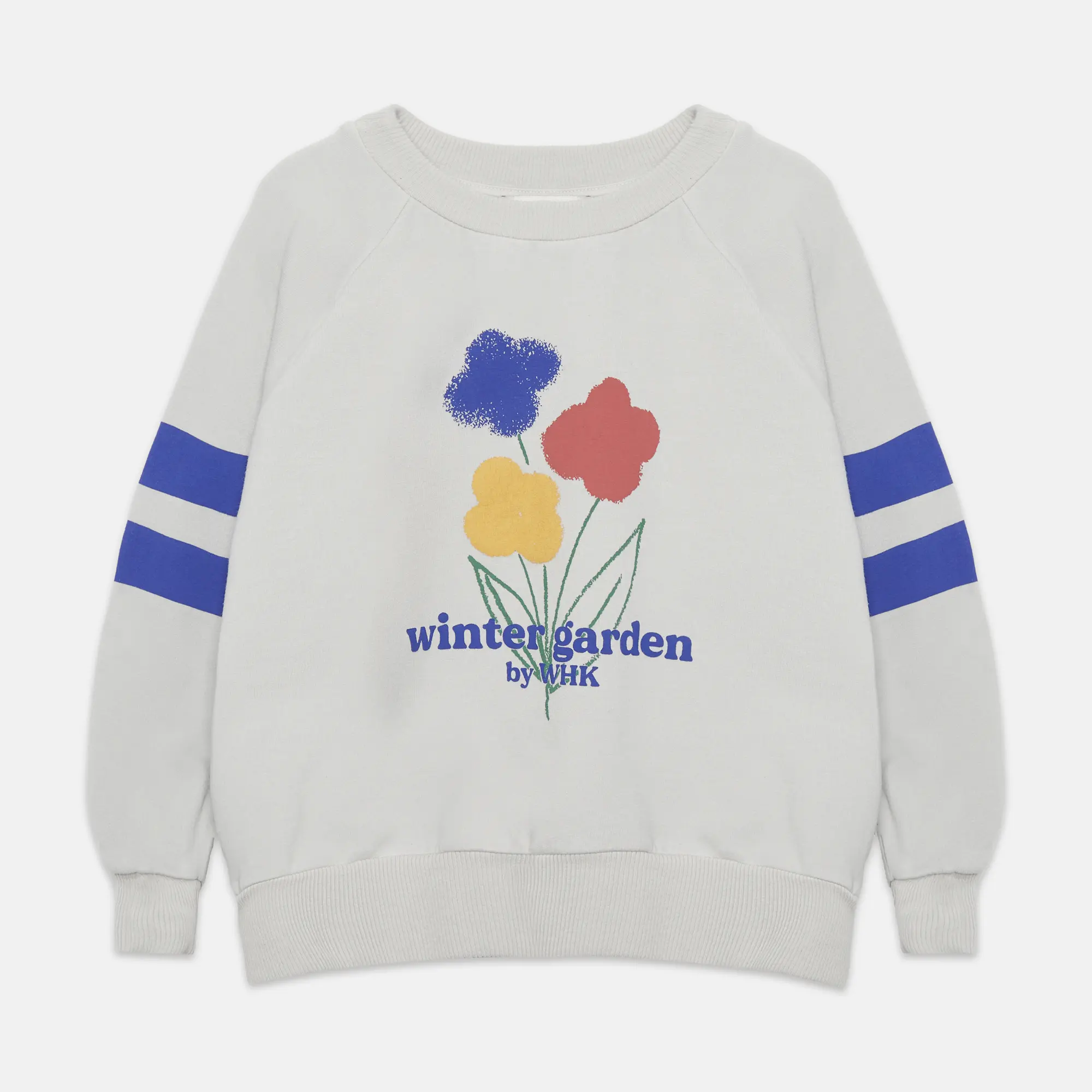 Winter garden stripes sweatshirt