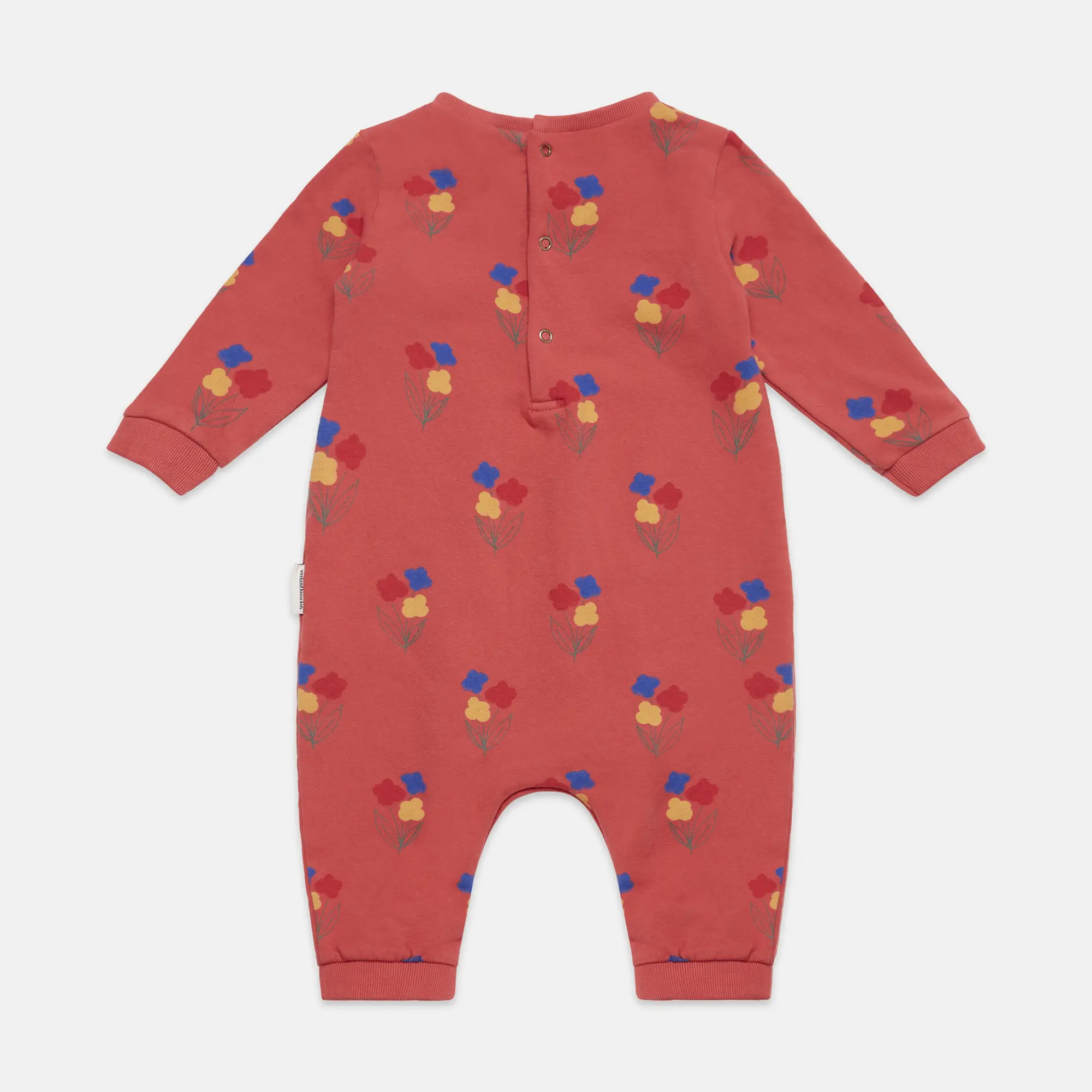 Flowers all over baby jumpsuit