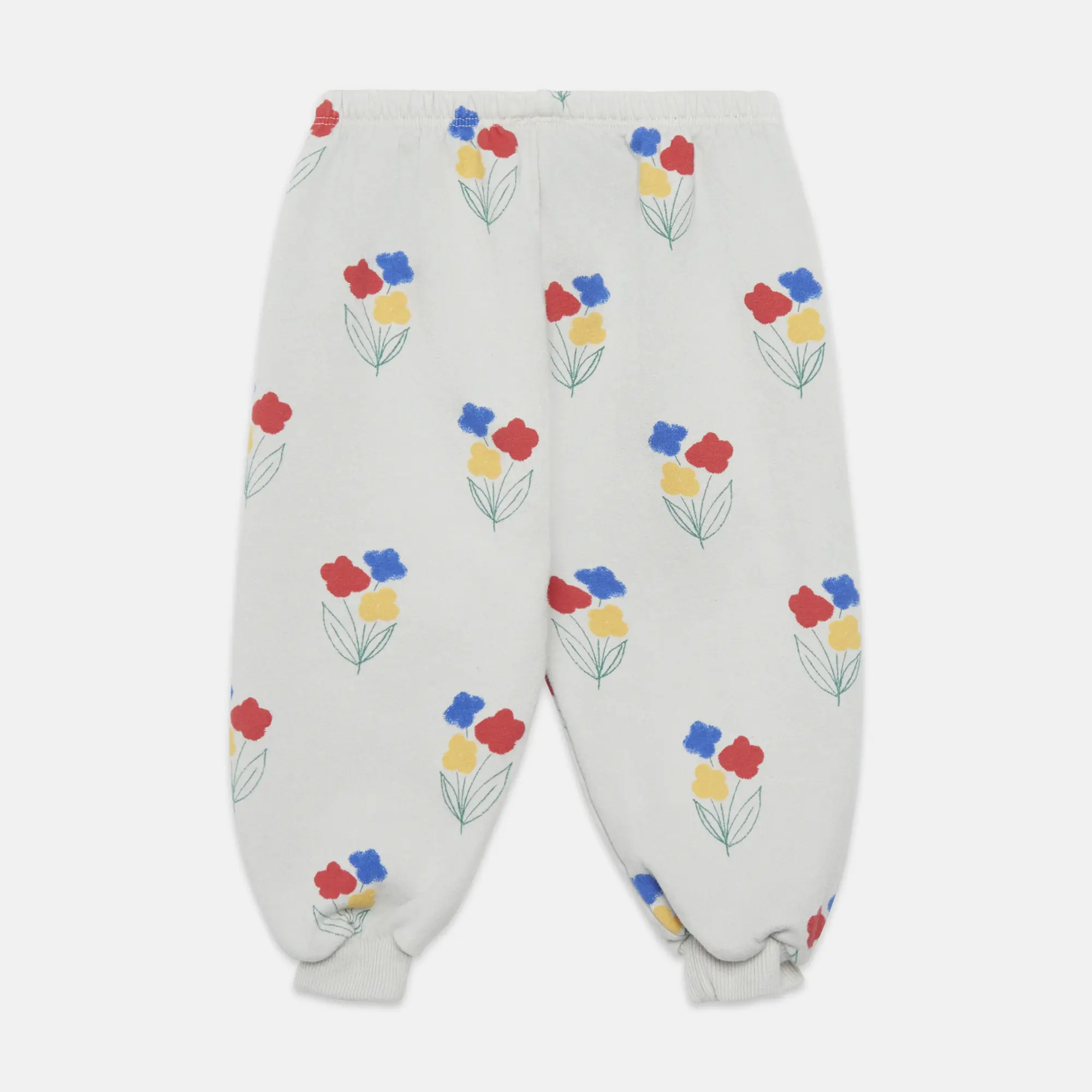 Flowers all over baby sweatpants