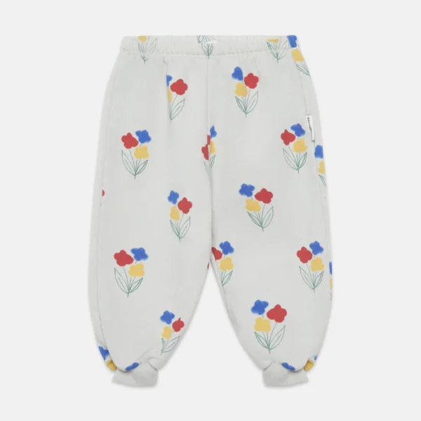 Flowers all over baby sweatpants