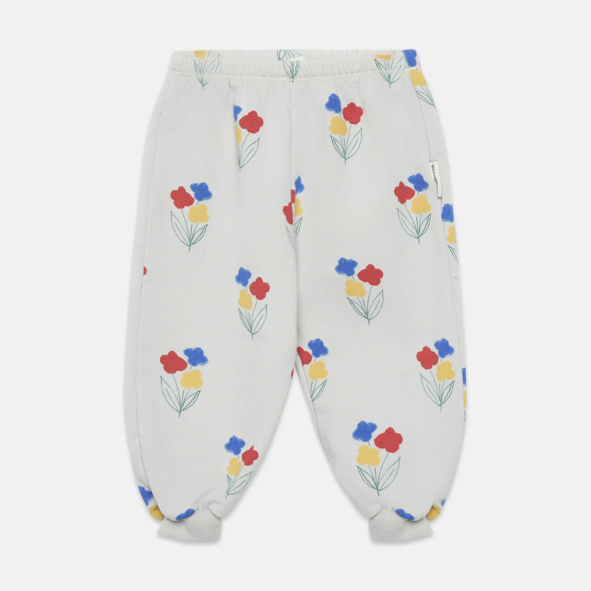 Flowers all over baby sweatpants