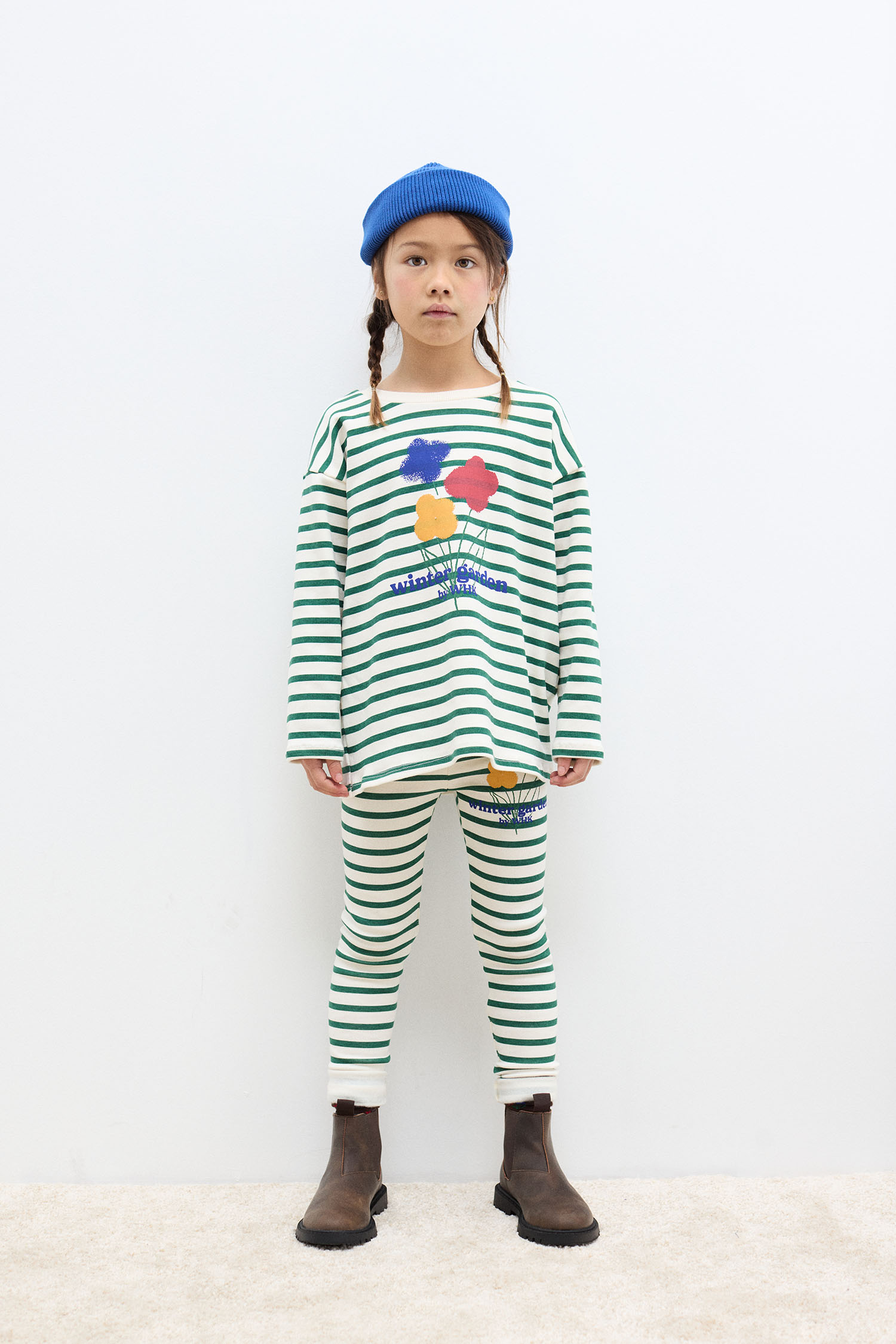 Winter garden Striped leggings