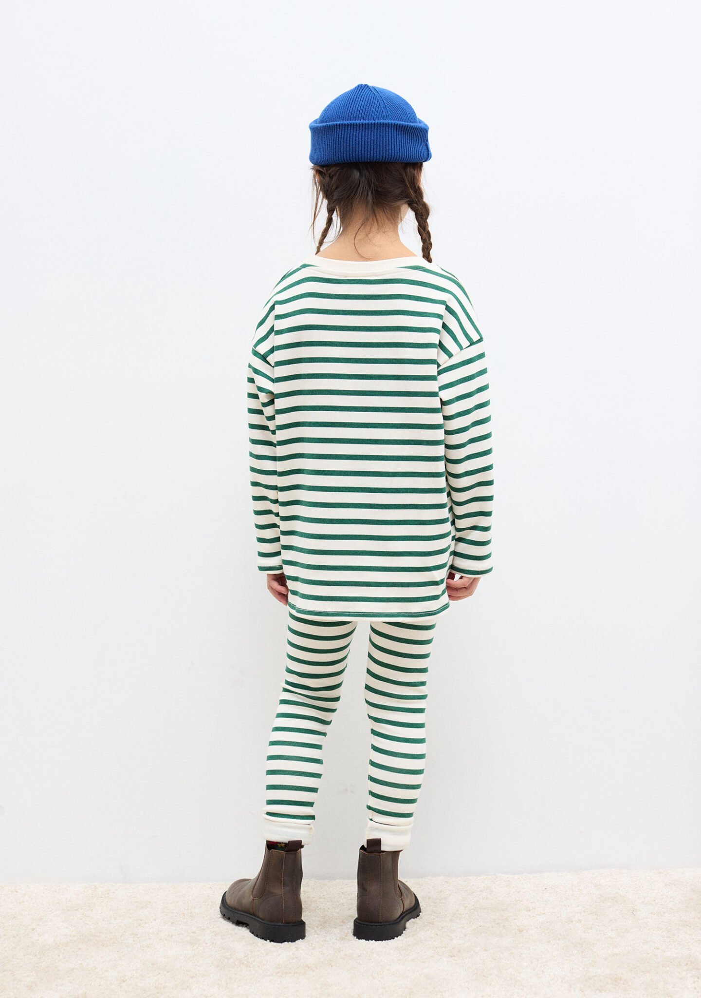 Winter garden Striped leggings