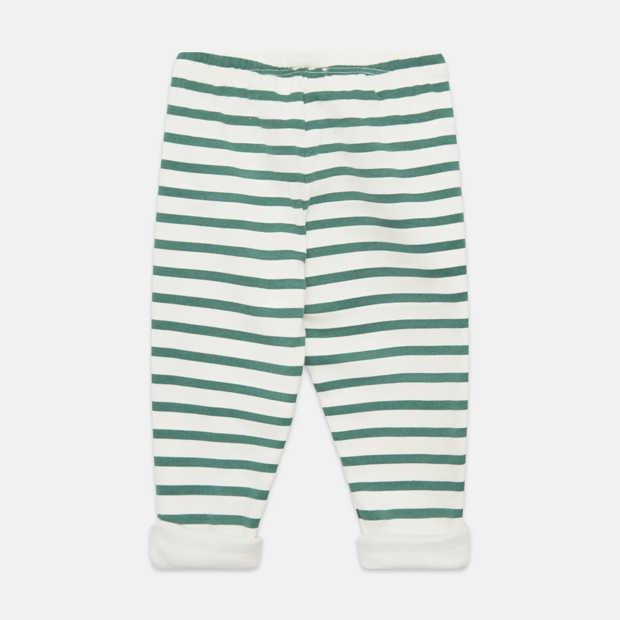 Winter garden striped baby leggings