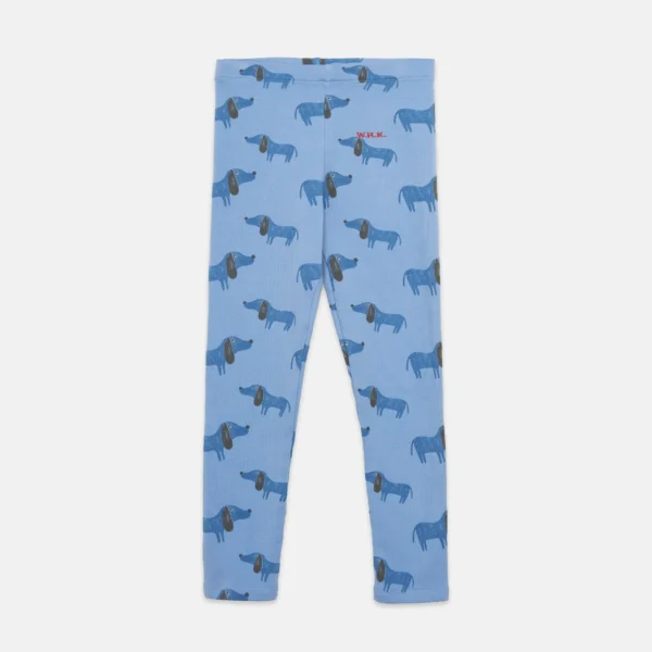 Blue Dog all over leggings