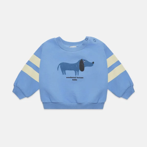 Blue Dog stripes baby sweatshirt