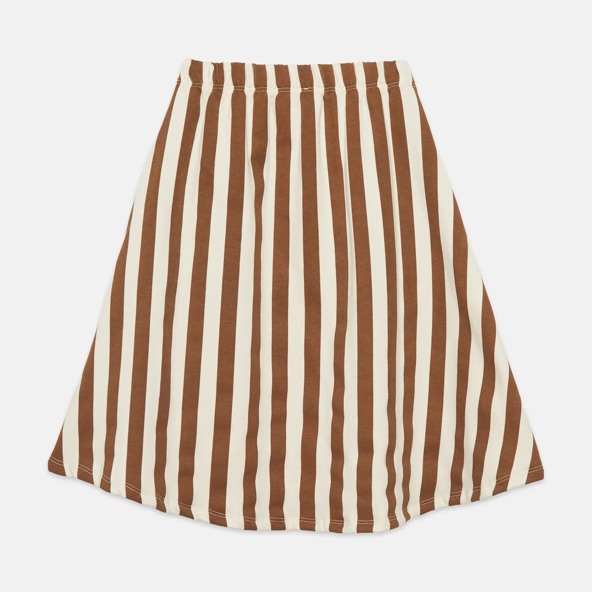Fruity stripes long skirt