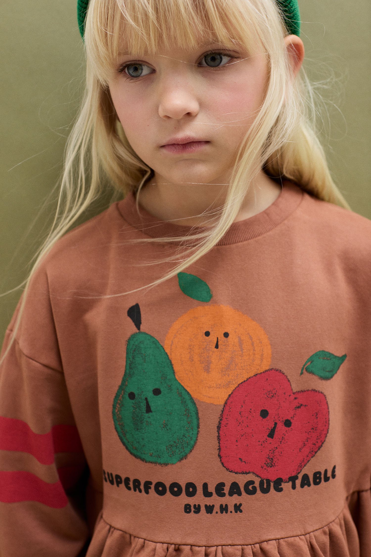 Fruity stripes dress