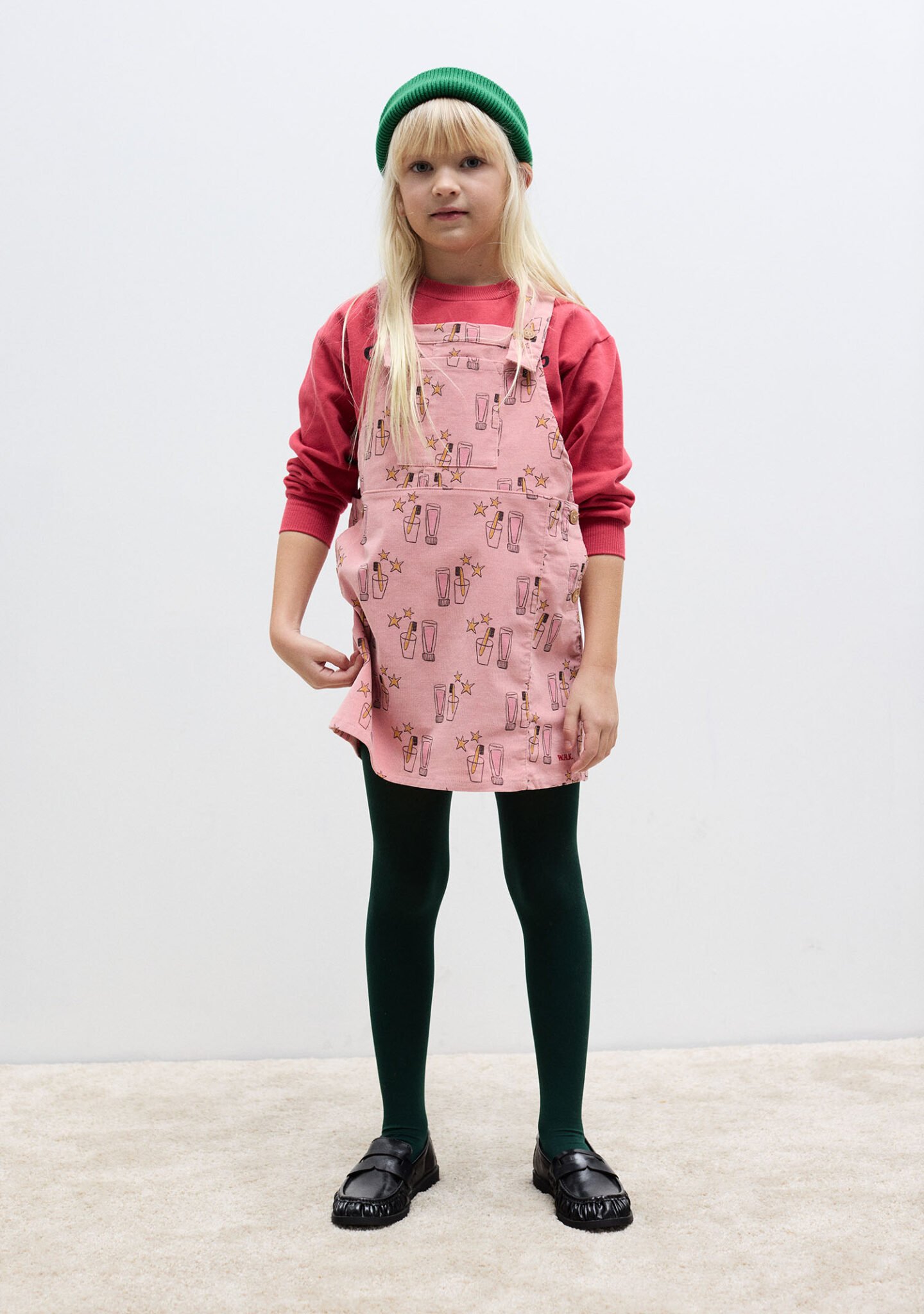 Magic toothbrush corduroy dress
