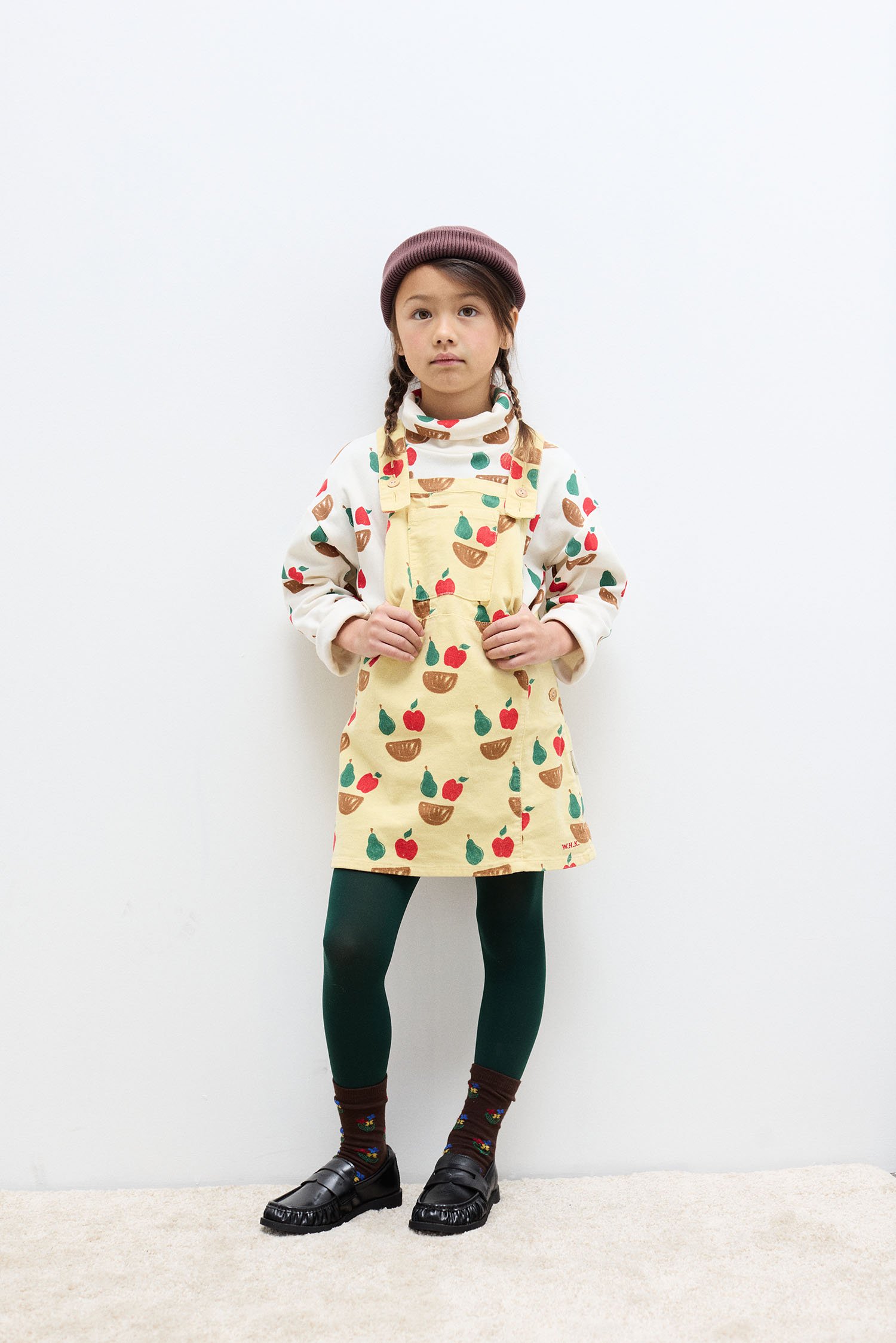Fruity corduroy dress