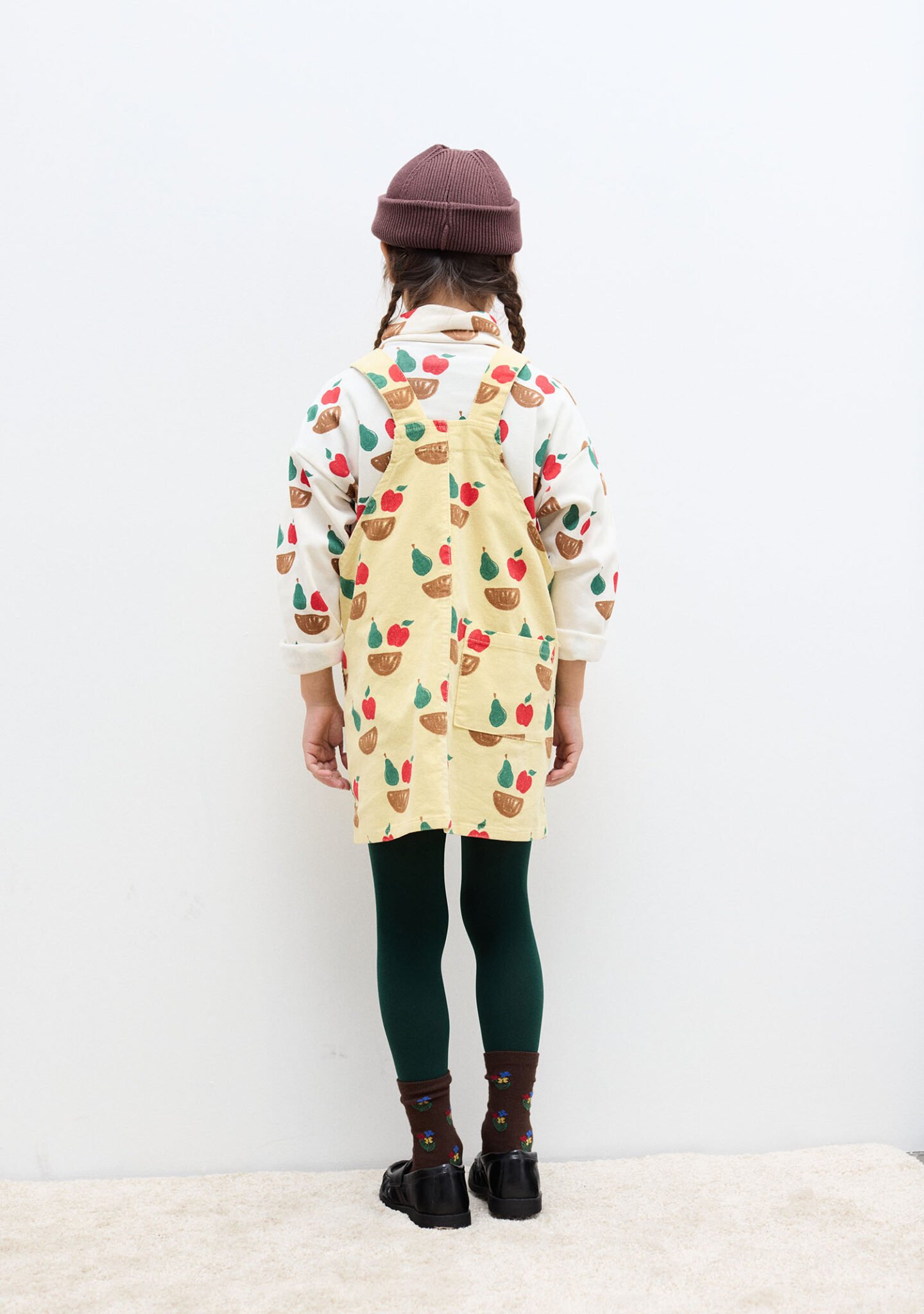 Fruity corduroy dress