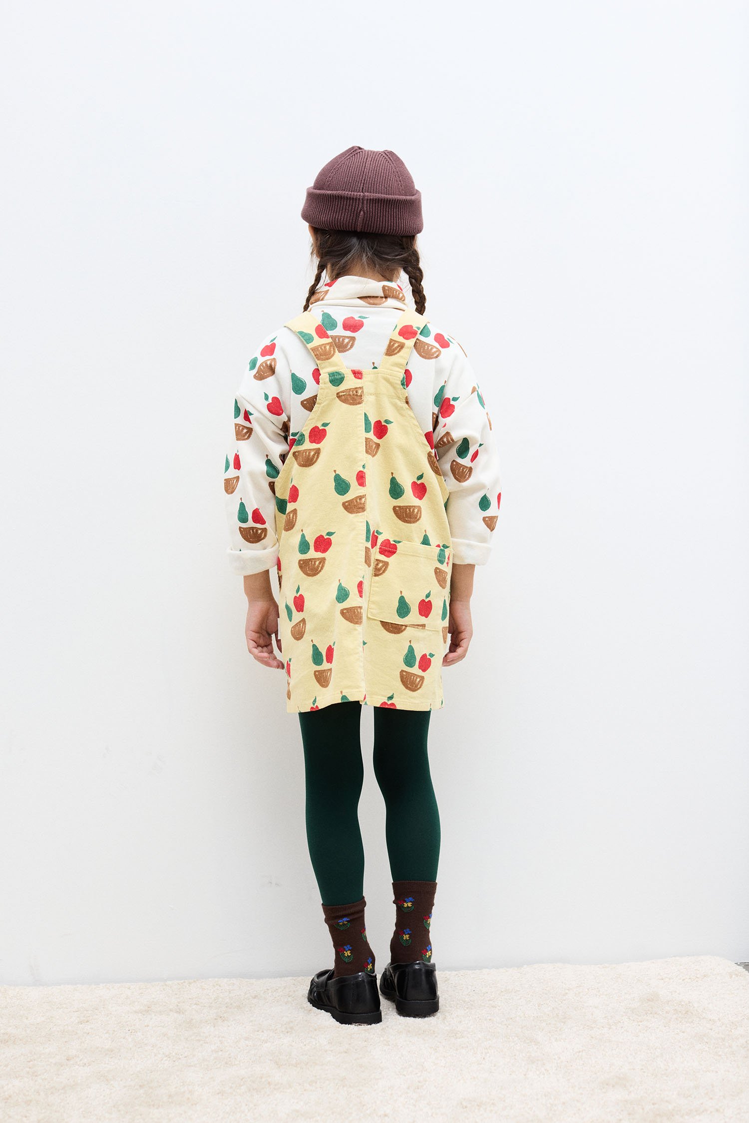 Fruity corduroy dress