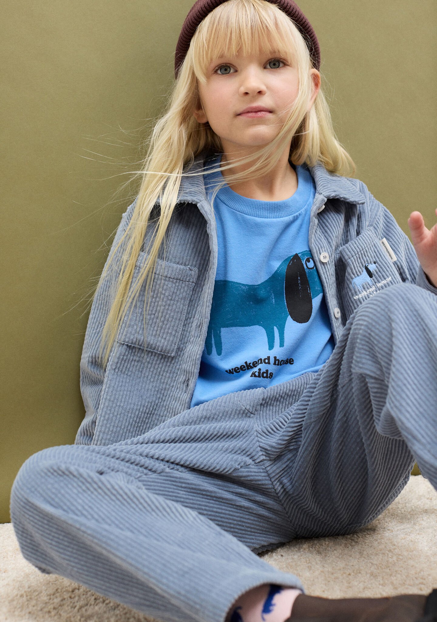 Blue Dog corduroy shirt