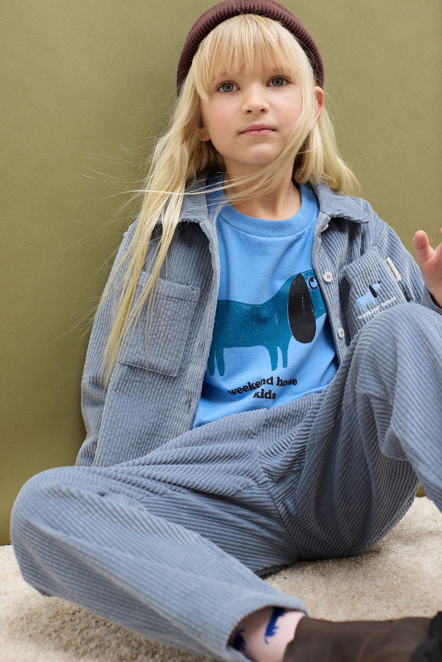 Blue Dog corduroy shirt