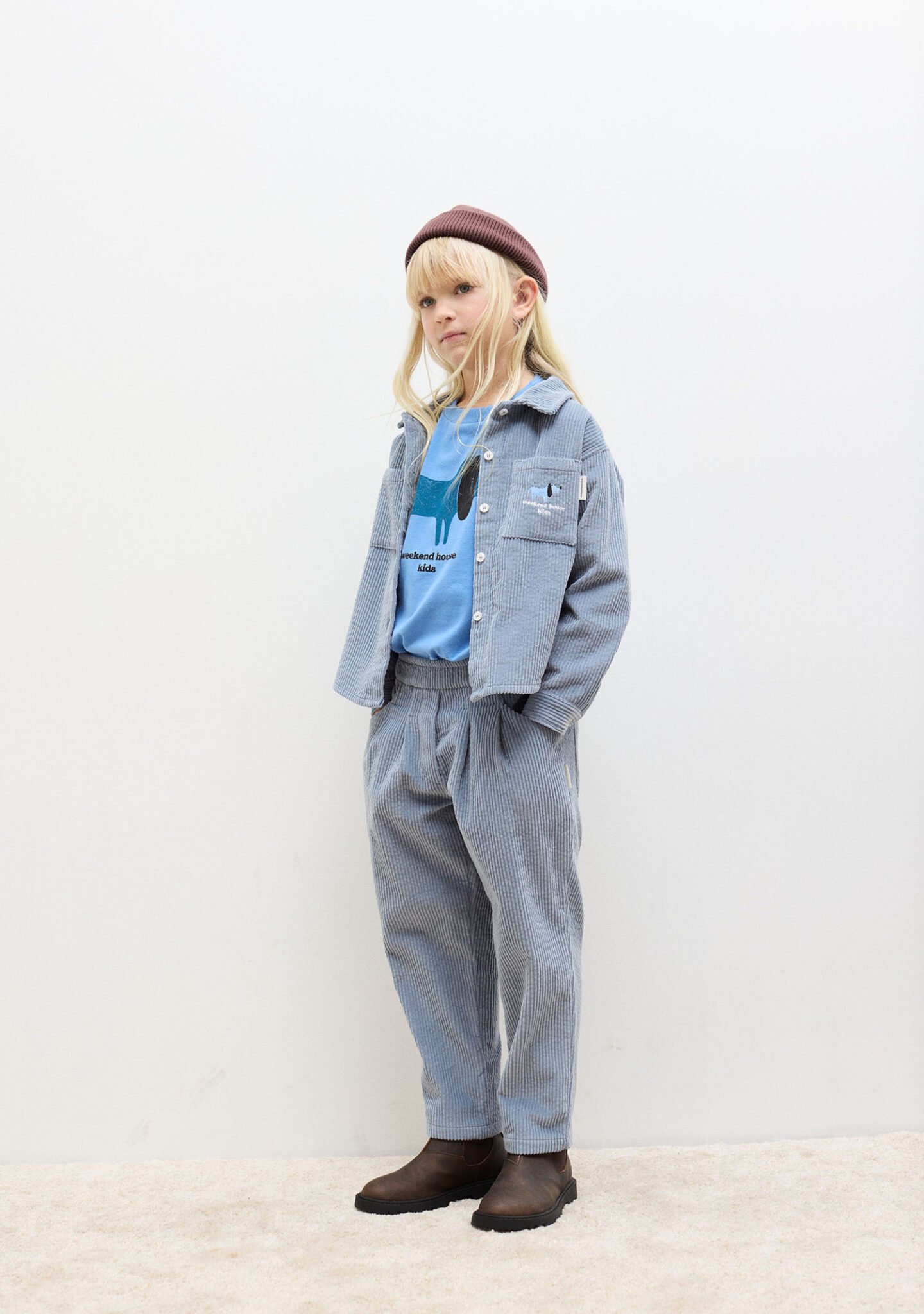 Blue Dog corduroy carrot pants