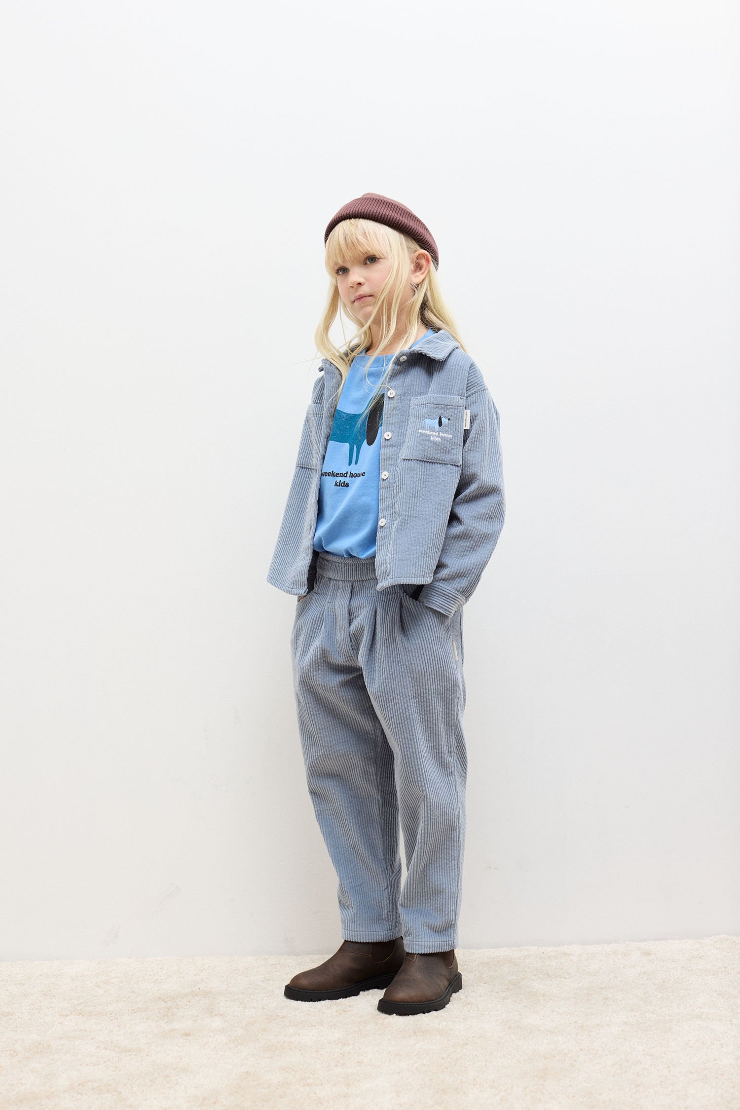 Blue Dog corduroy carrot pants