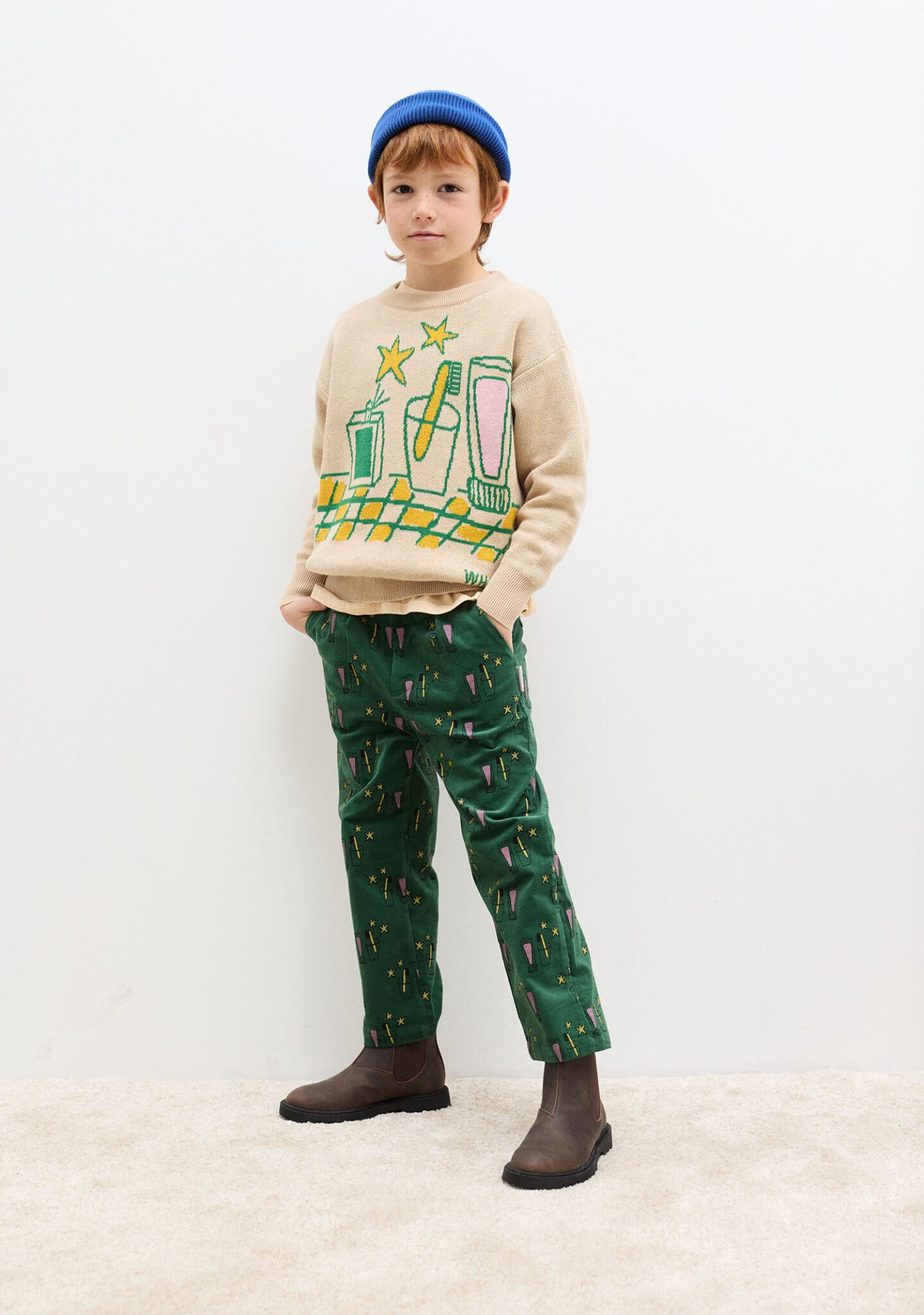 Magic toothbrush corduroy pants