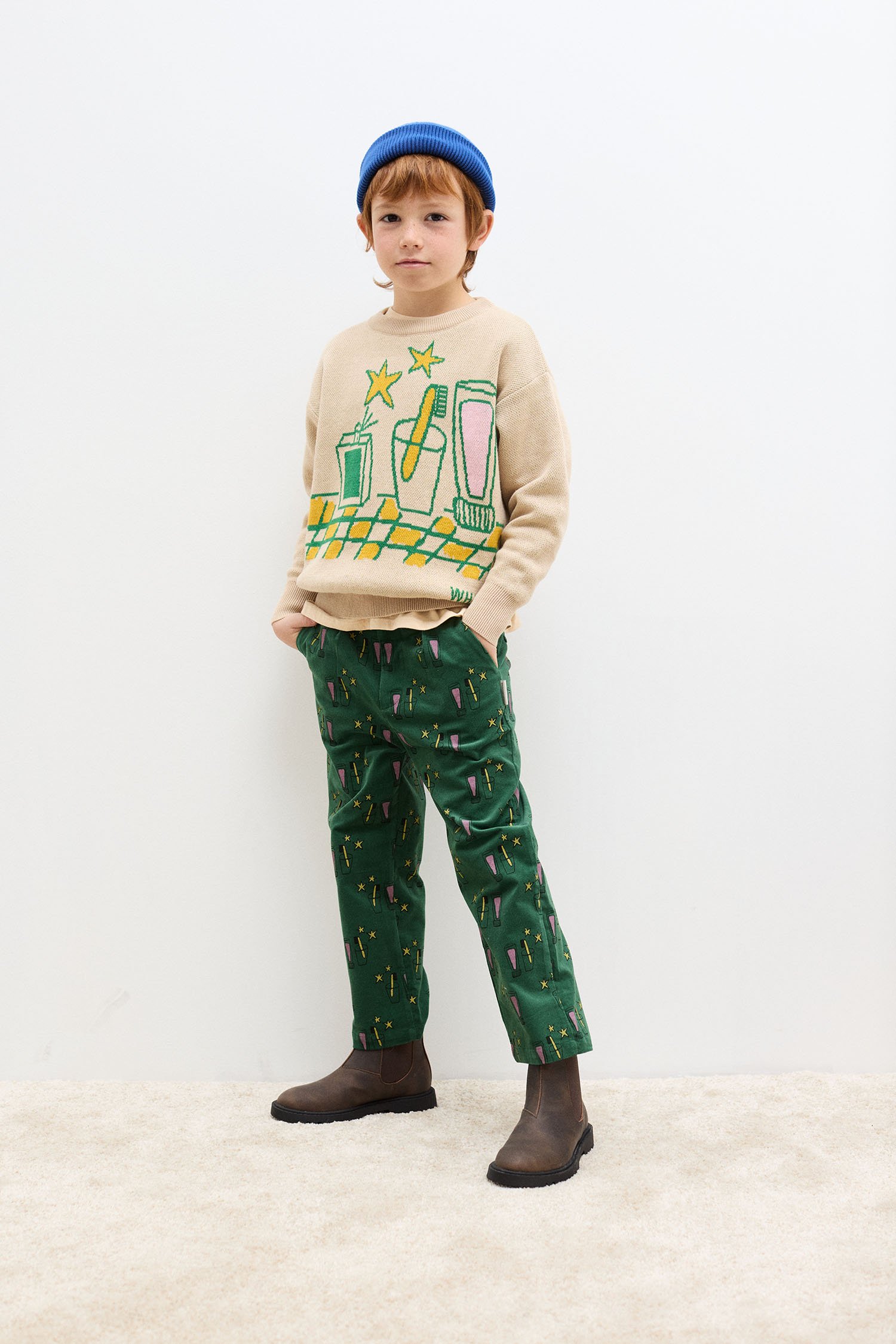 Magic toothbrush corduroy pants