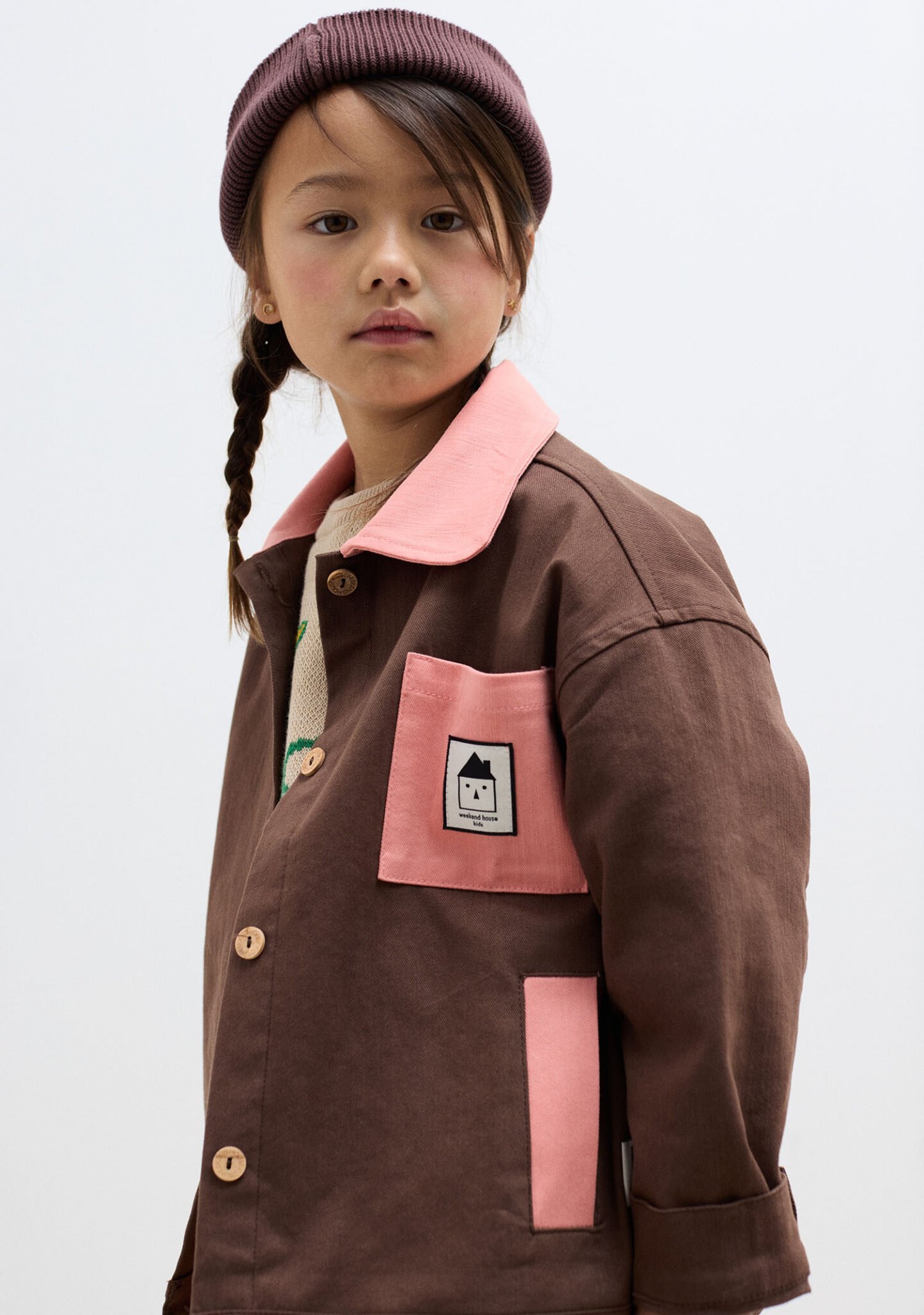 Bicolor denim jacket