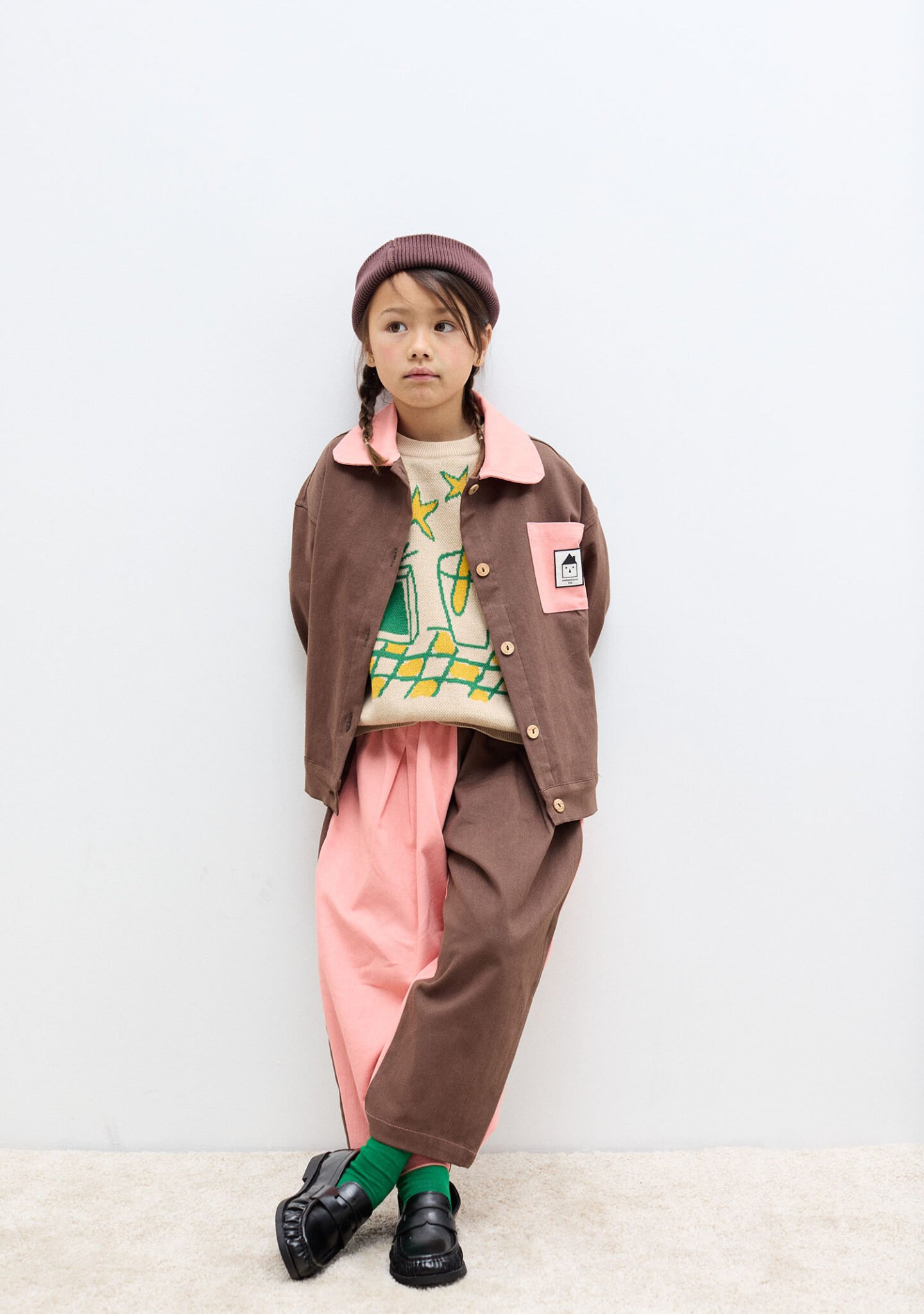 Bicolor denim jacket