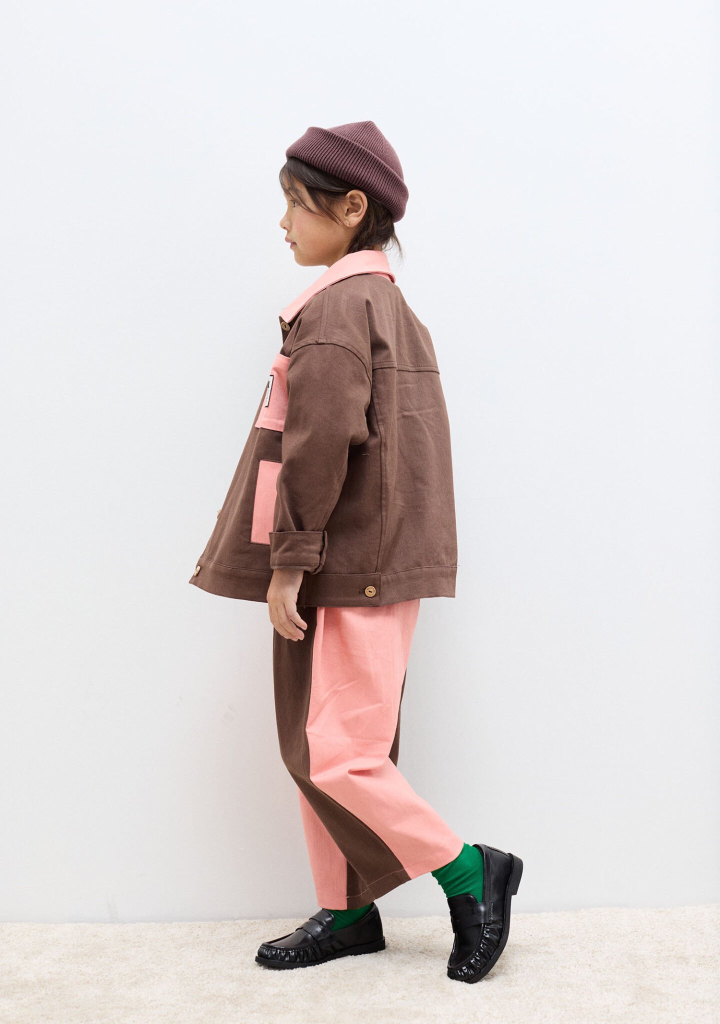 Bicolor denim jacket
