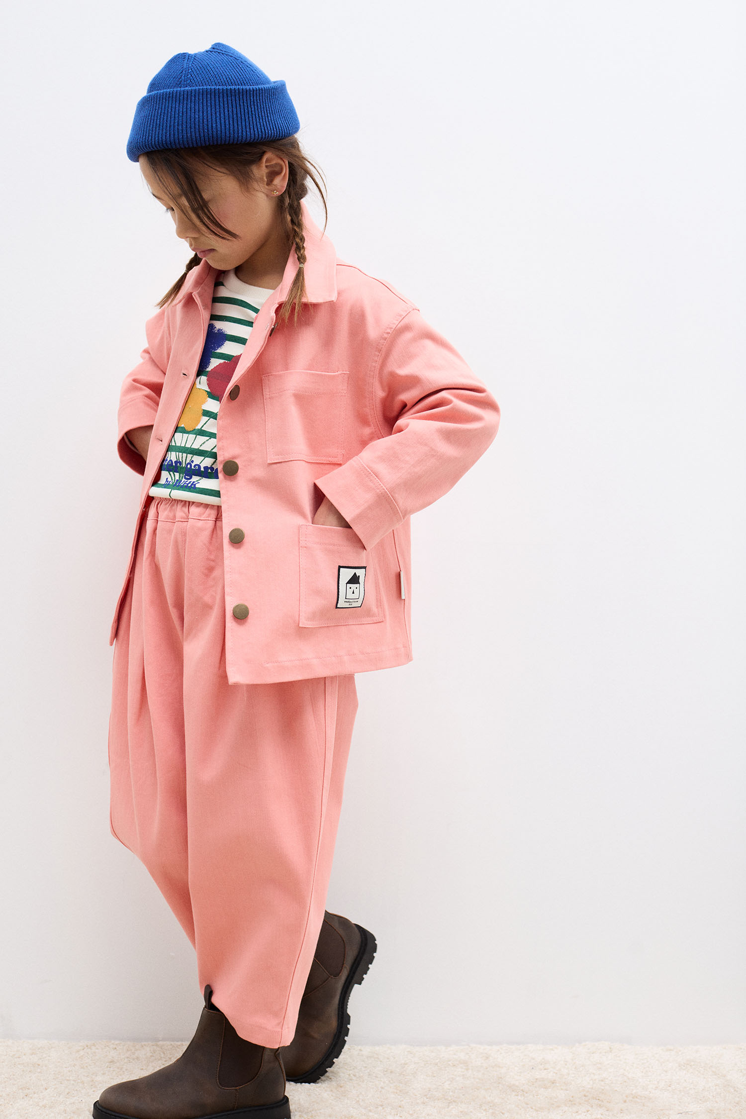 Worker pink jacket