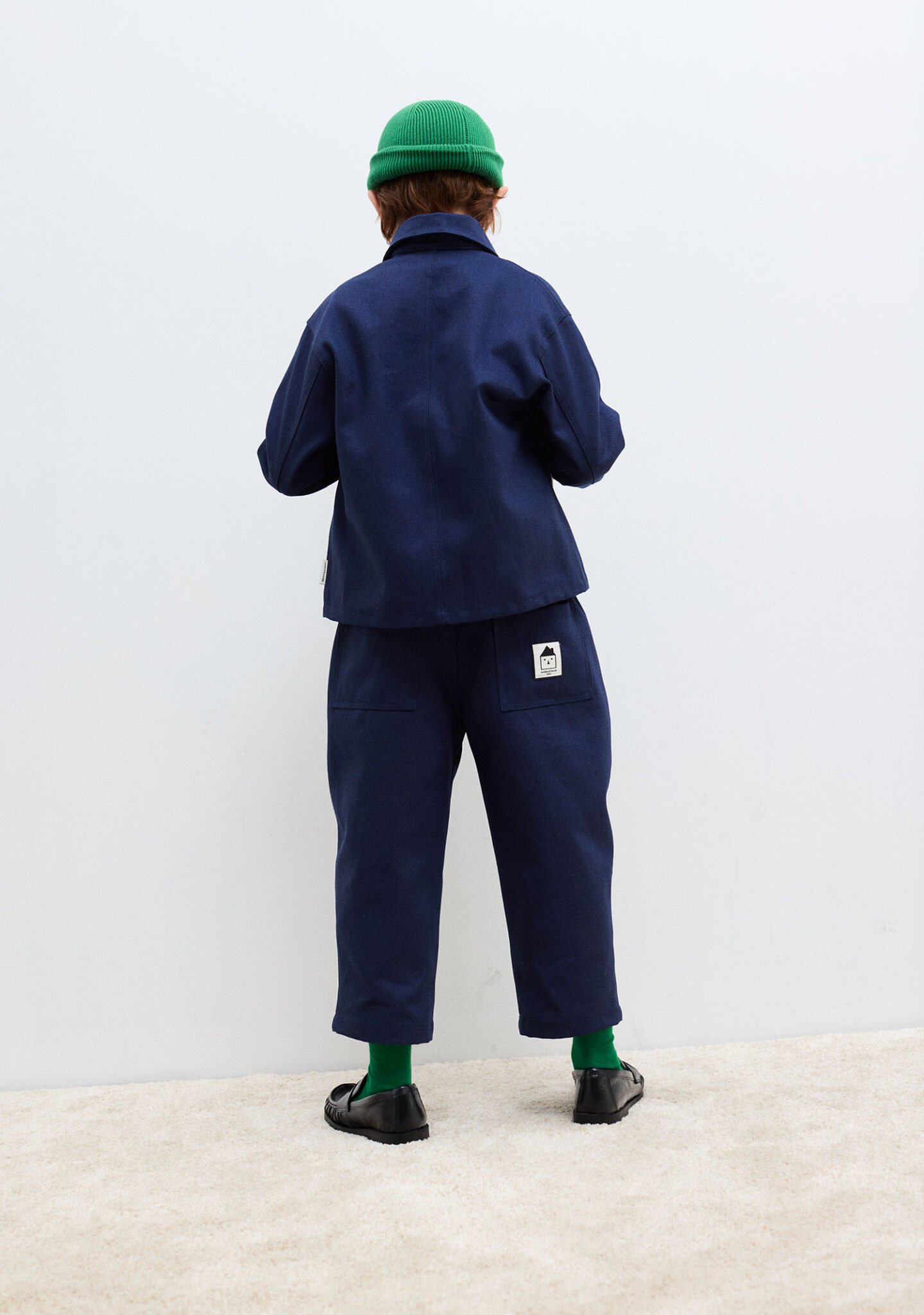 Worker blue jacket