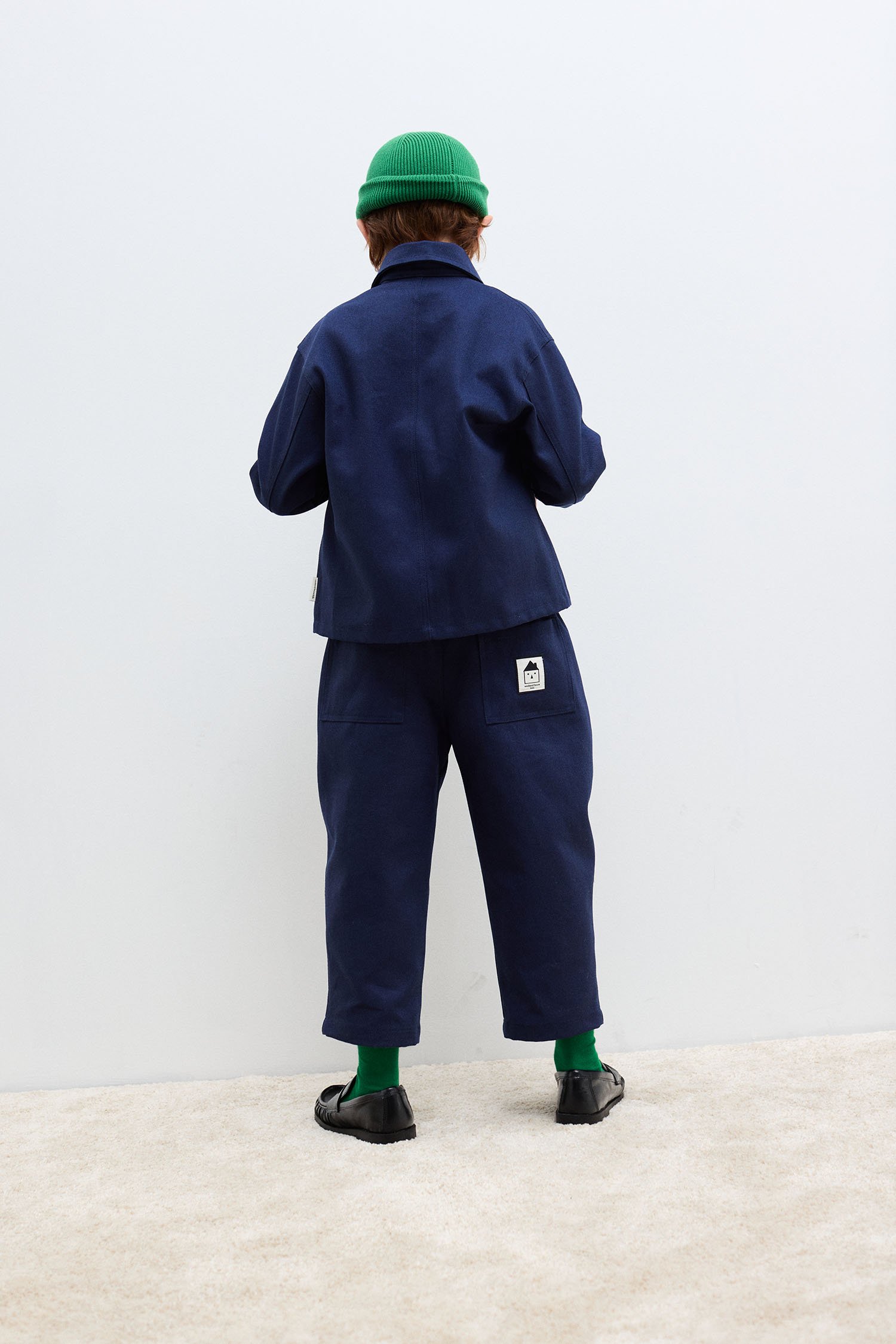 Worker blue jacket