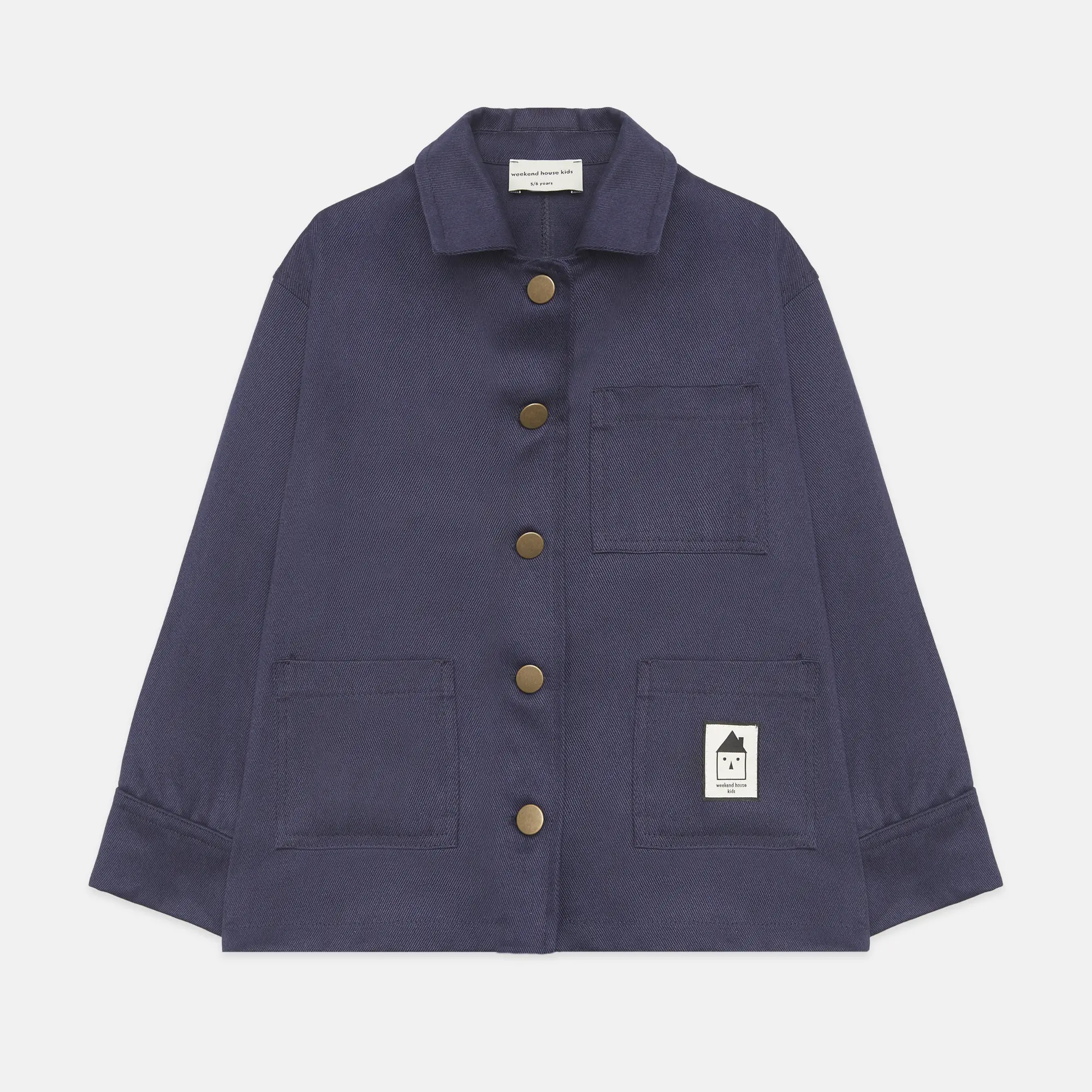 Worker blue jacket