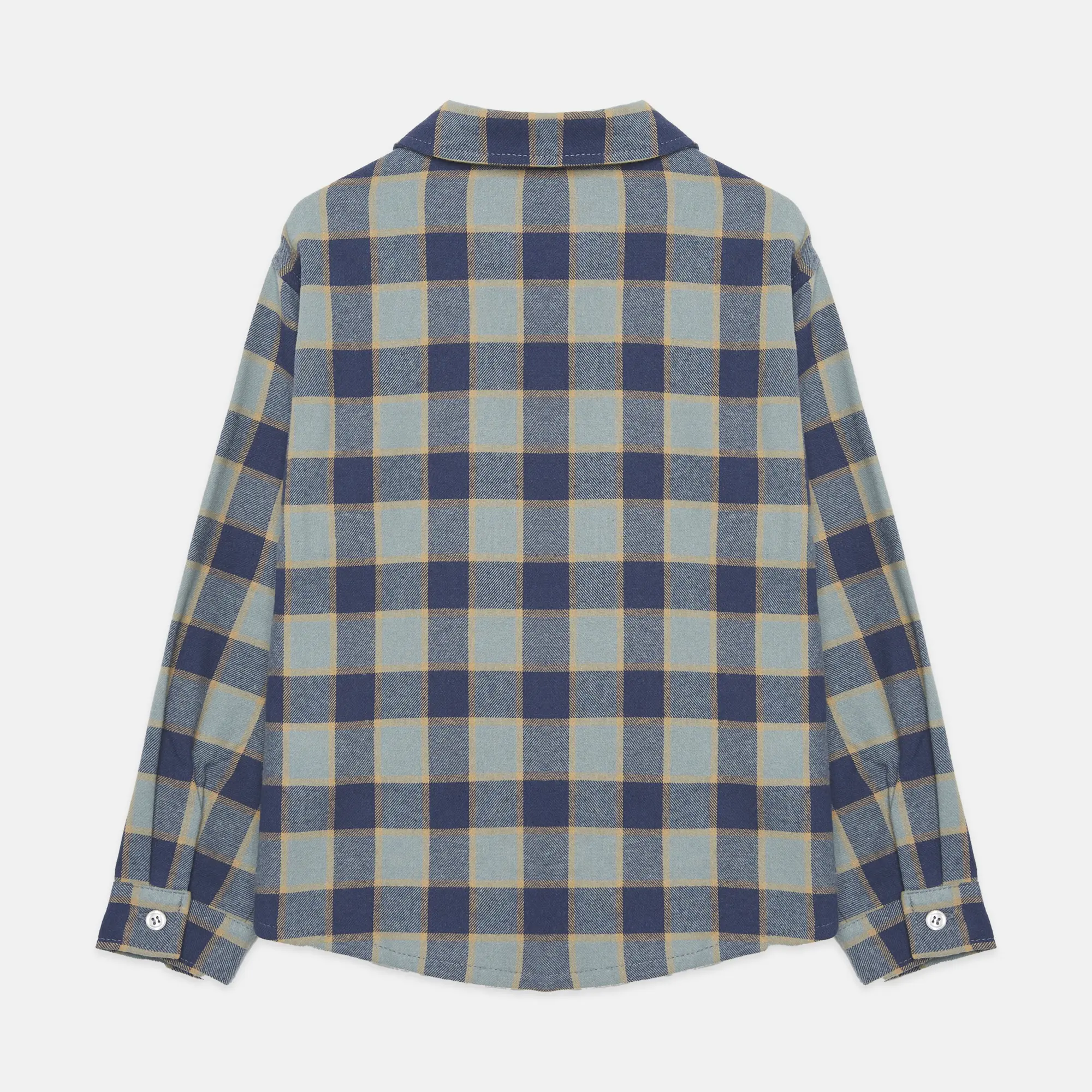 Checkered blue shirt