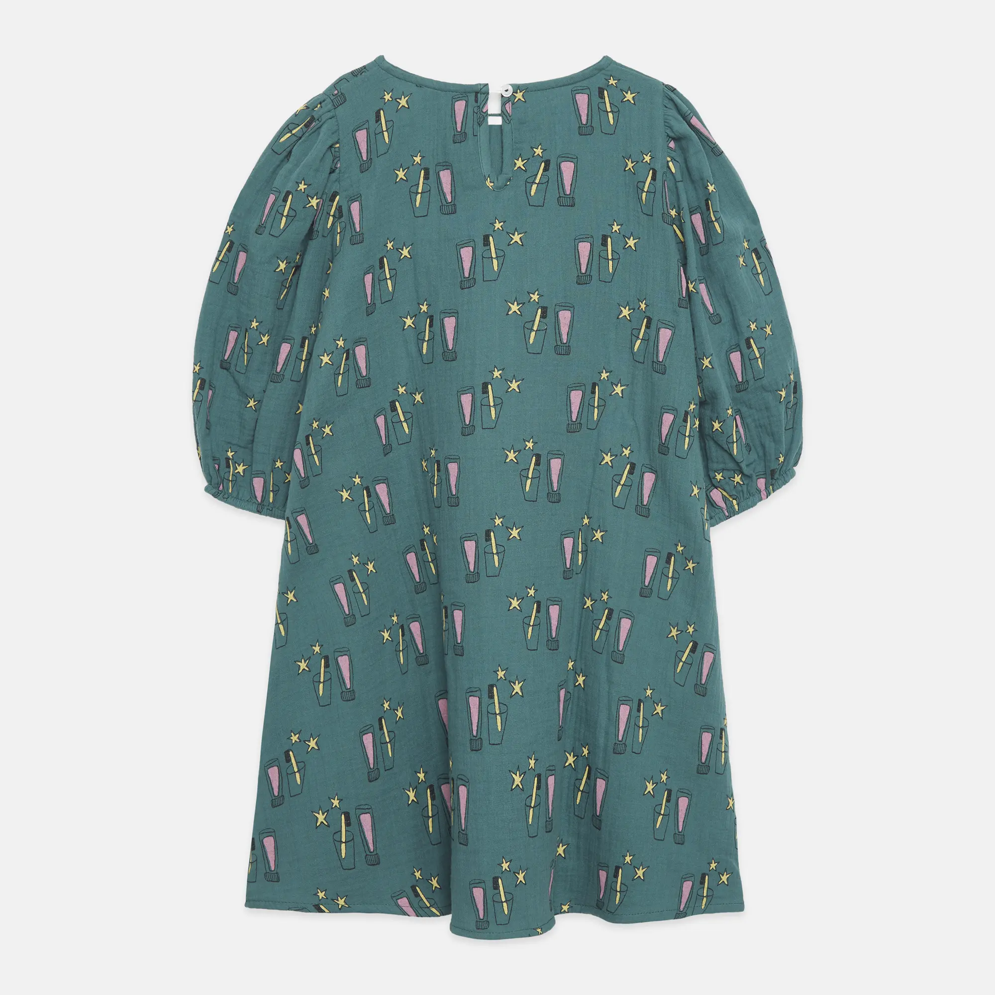 Magic toothbrush all over woven dress