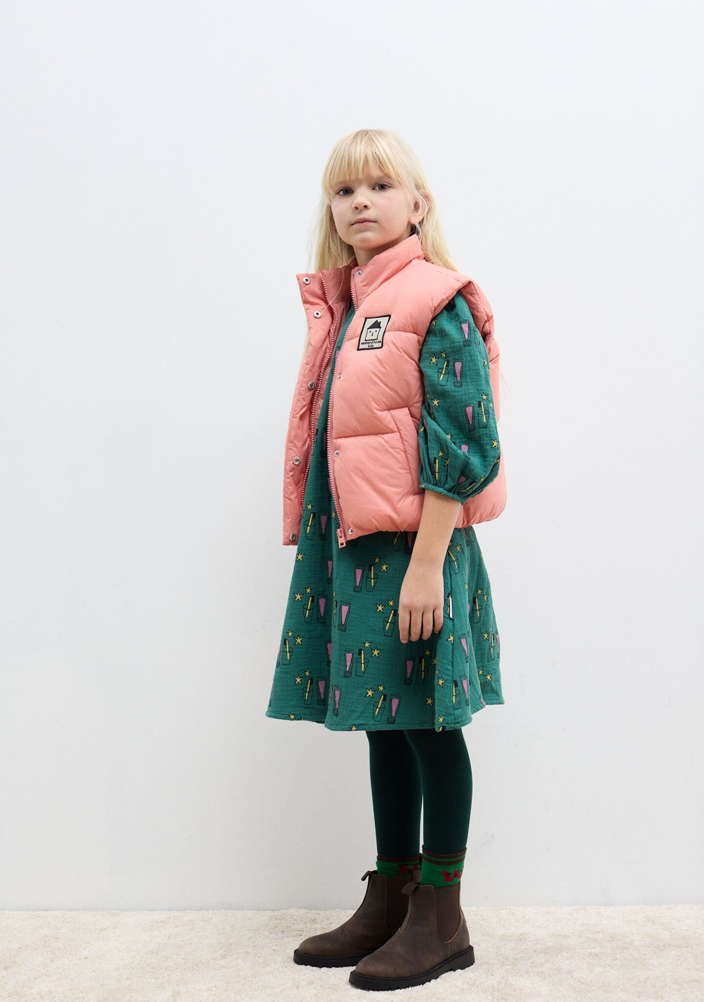 Magic toothbrush all over woven dress