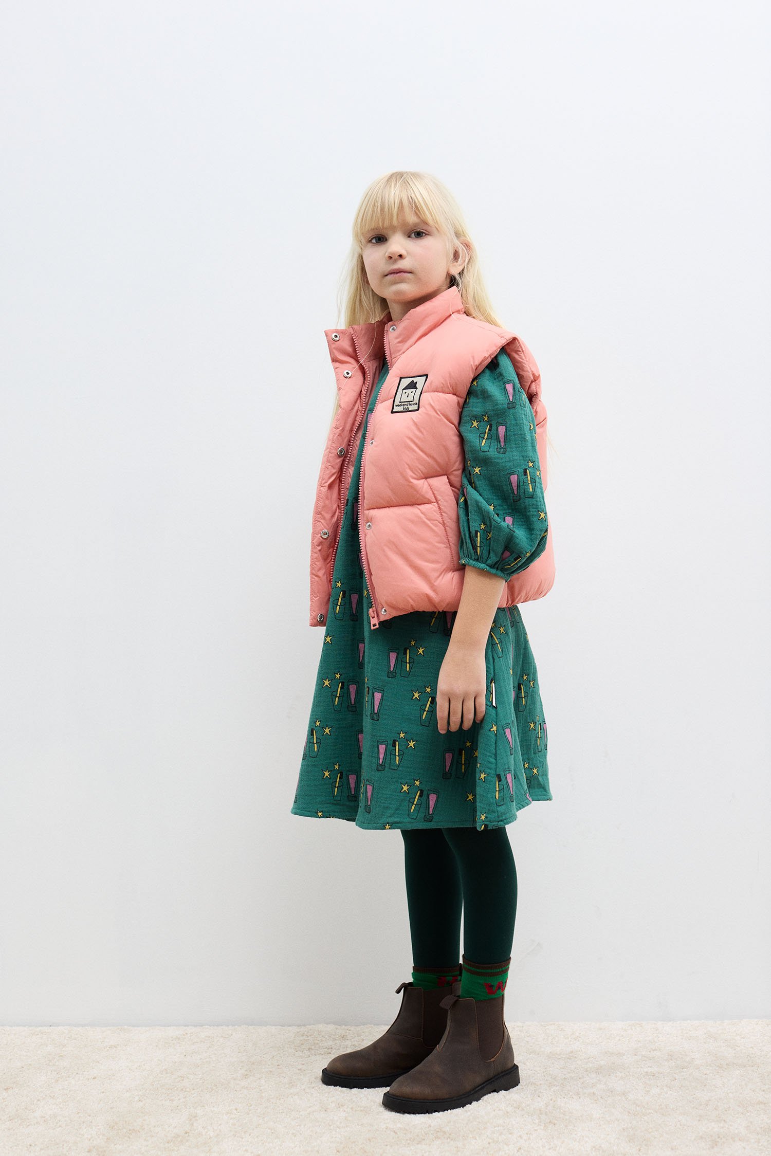 Magic toothbrush all over woven dress