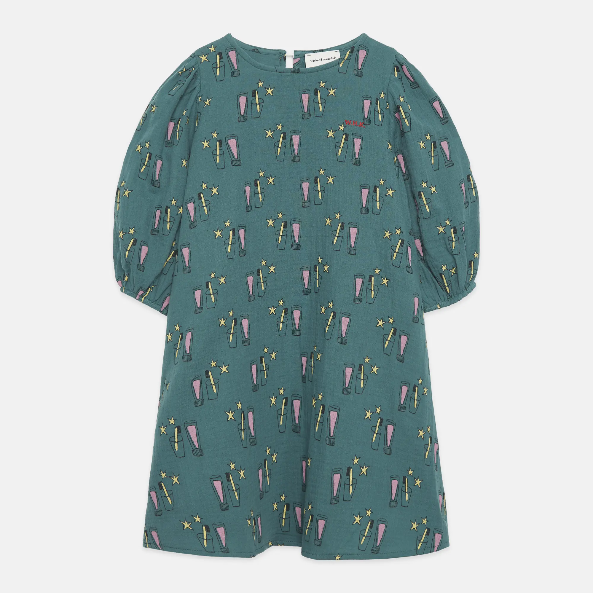 Magic toothbrush all over woven dress