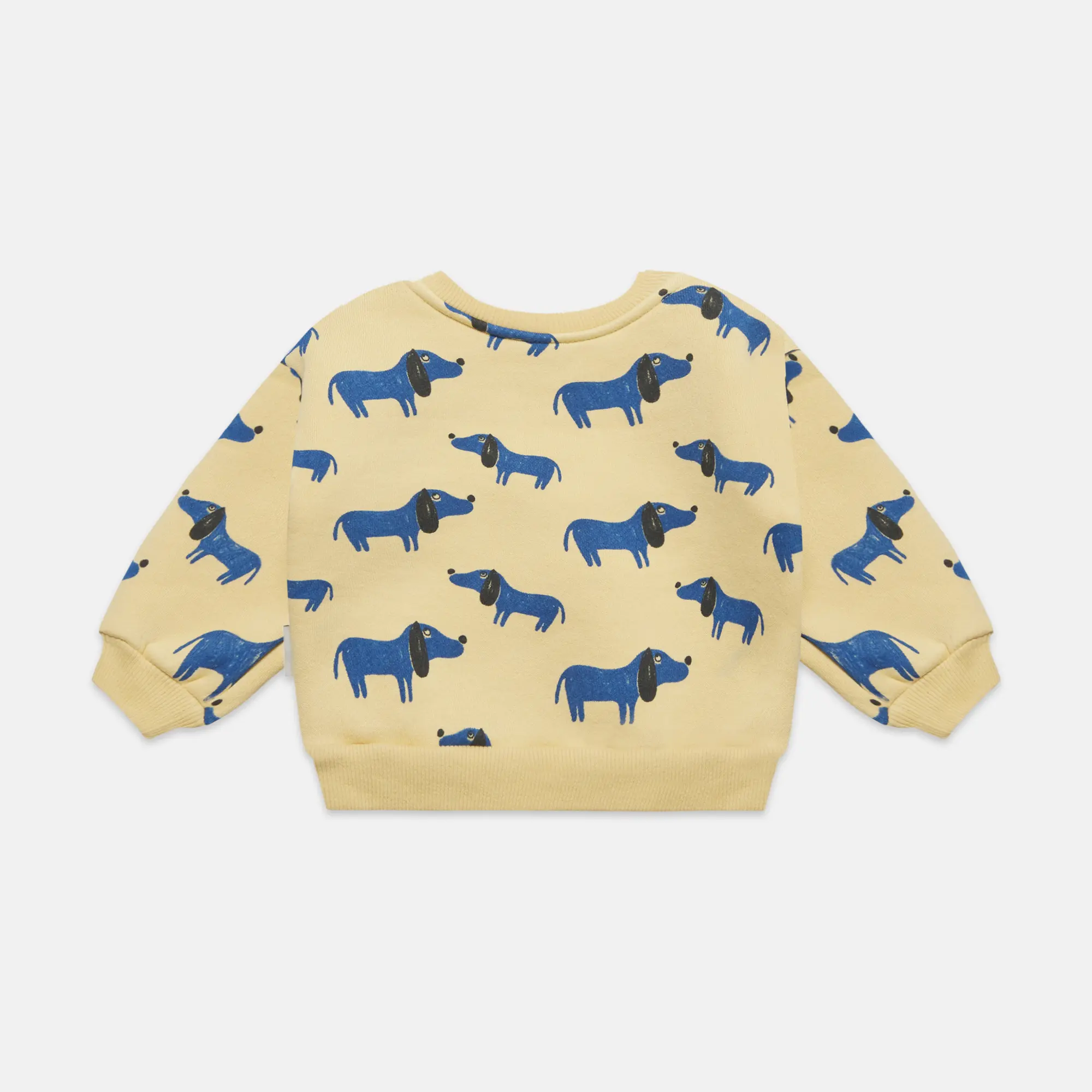 Blue dog all over baby sweathirt