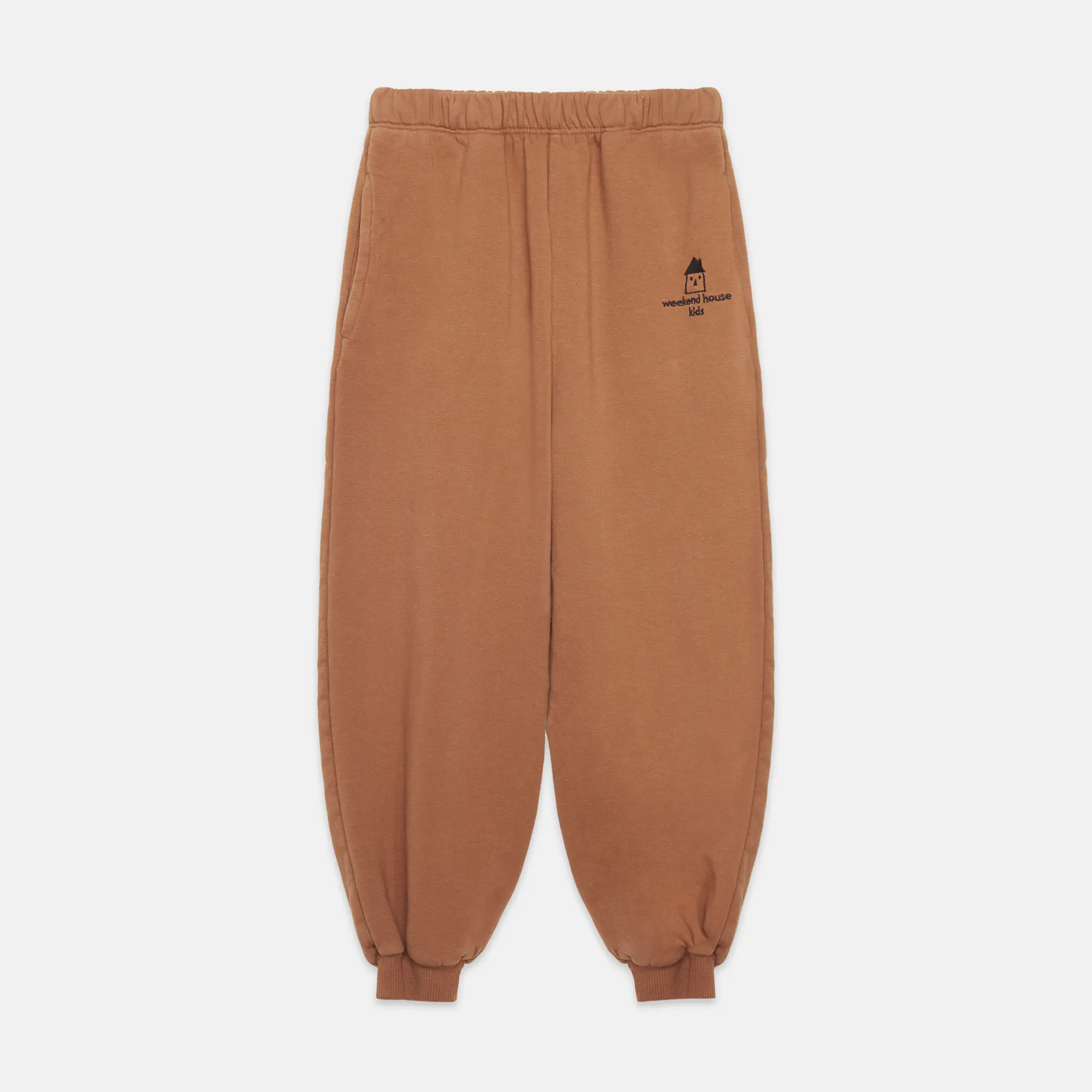 WHK logo sweatpants (brown)