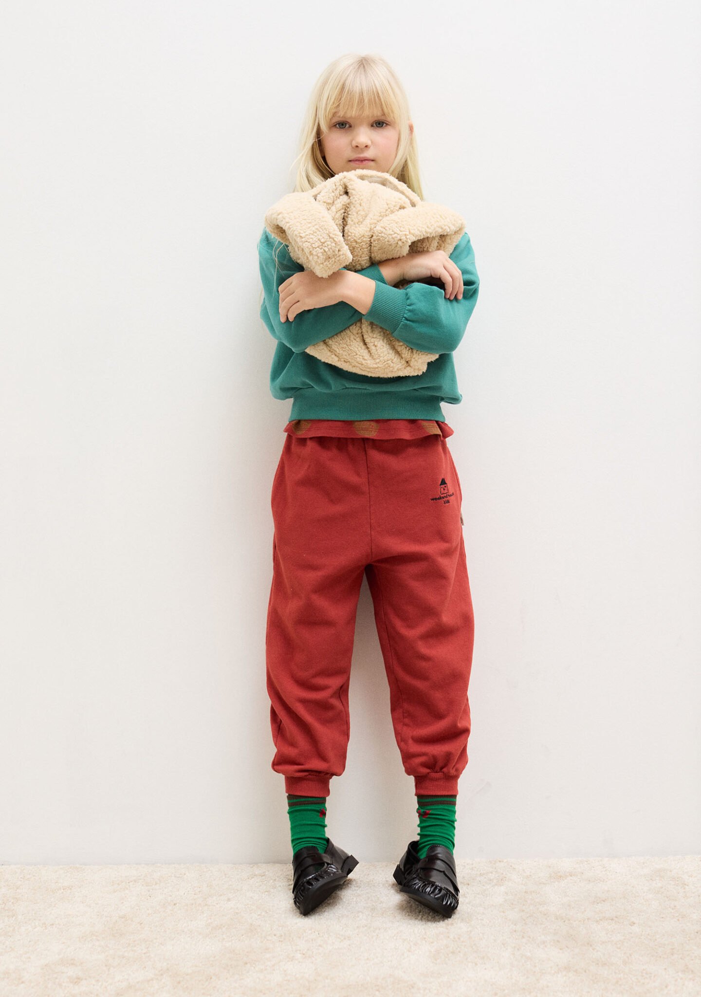 WHK logo sweatpants (clay)