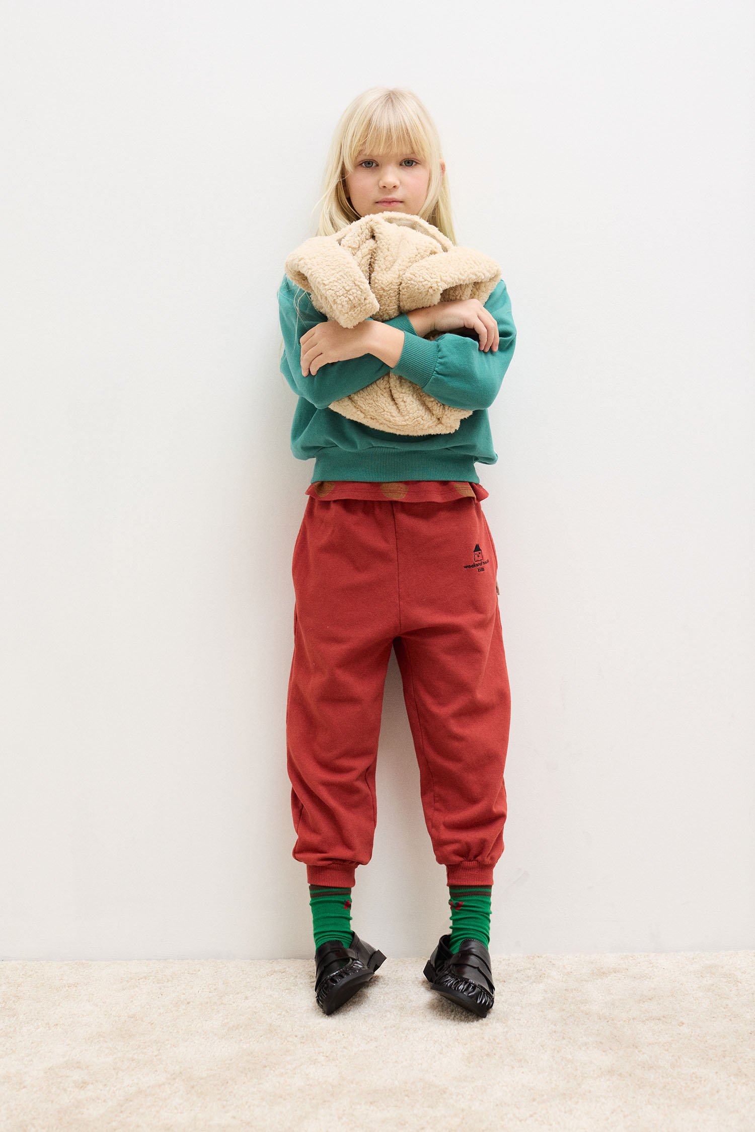 WHK logo sweatpants (clay)