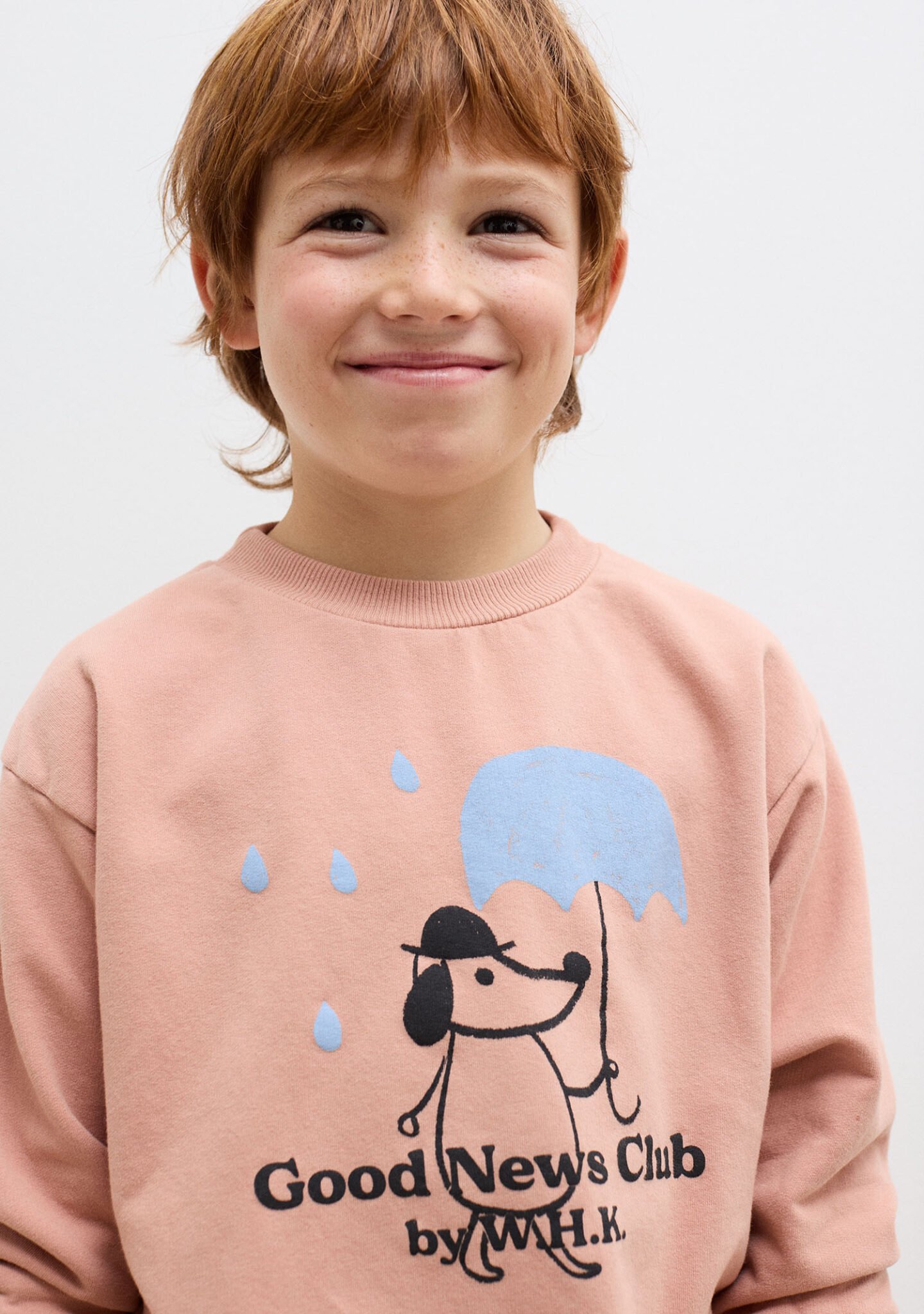 Rainy Dog sweatshirt (dusty pink)