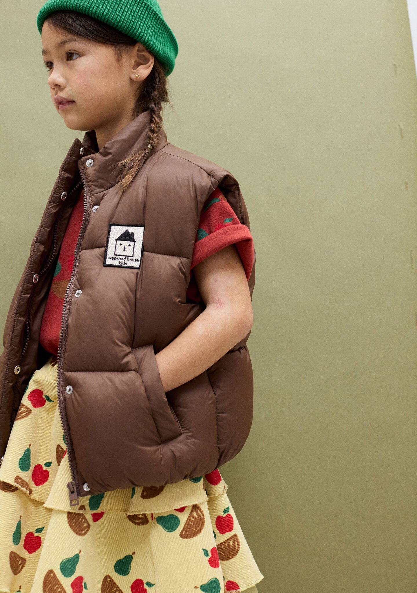 Brown Puffer Vest