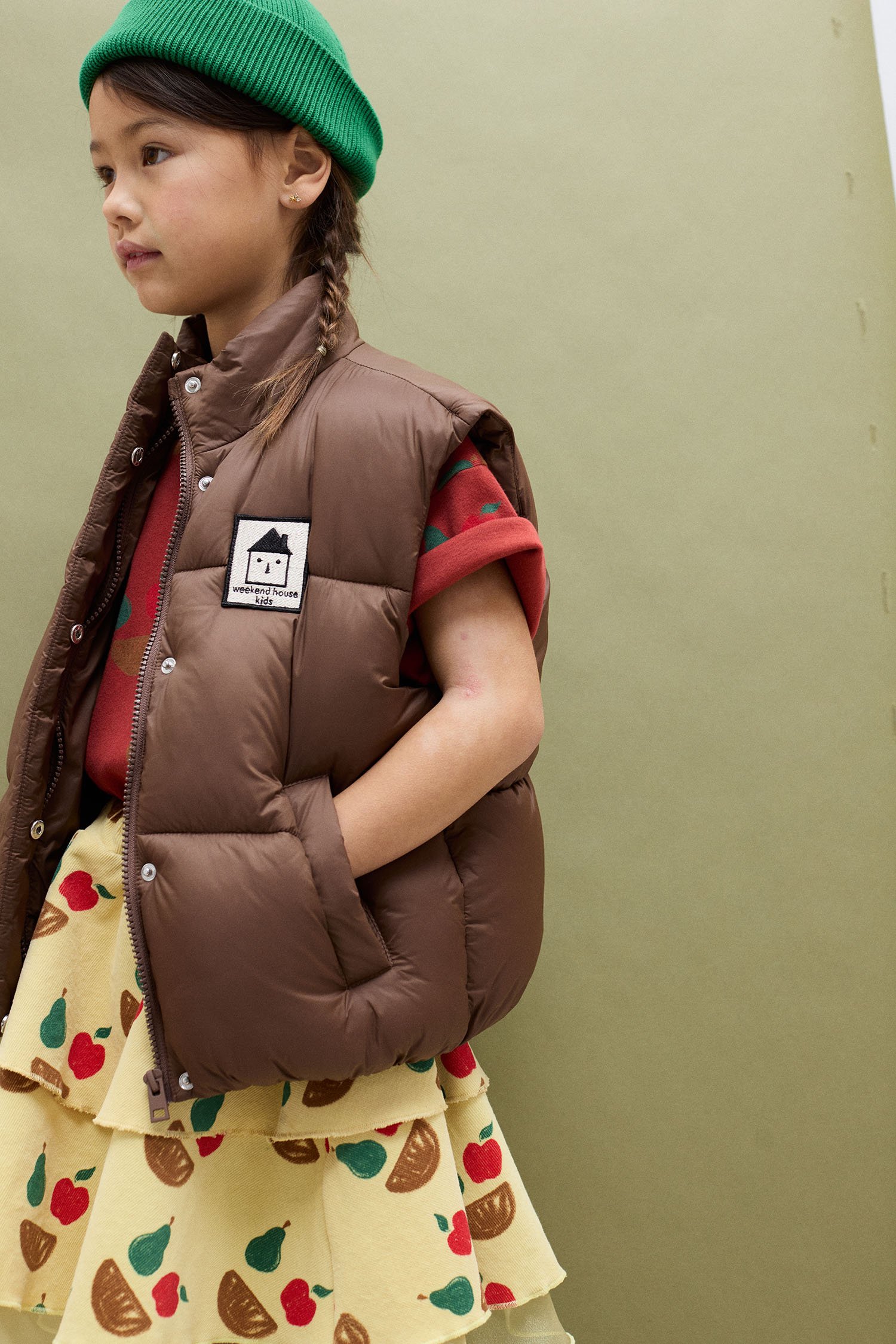 Brown Puffer Vest