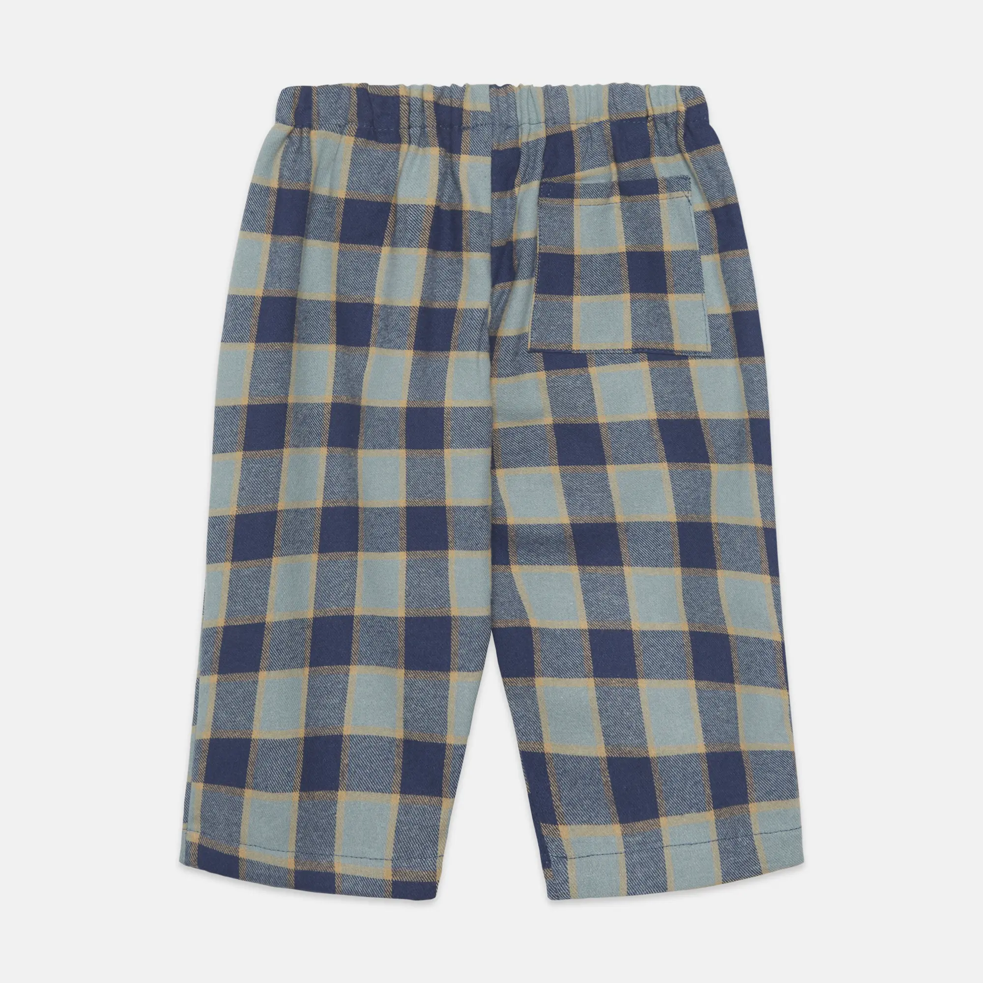 Checkered blue baby pants