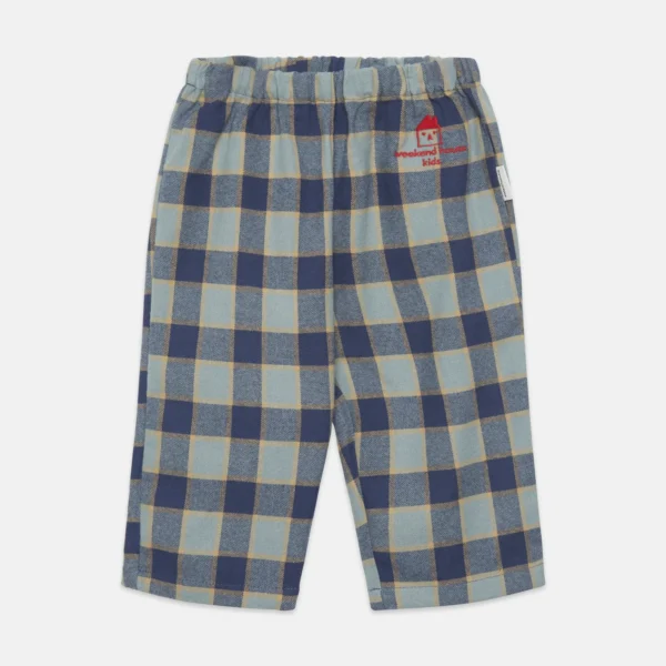 Checkered blue baby pants