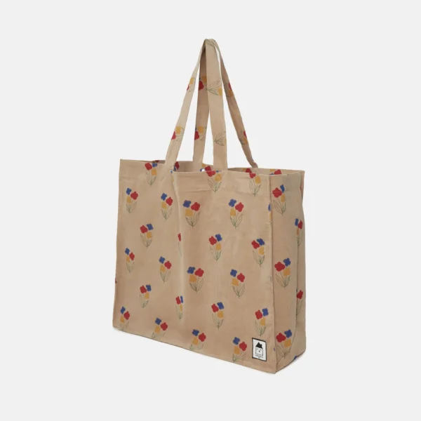 Flowers all over baby corduroy bag