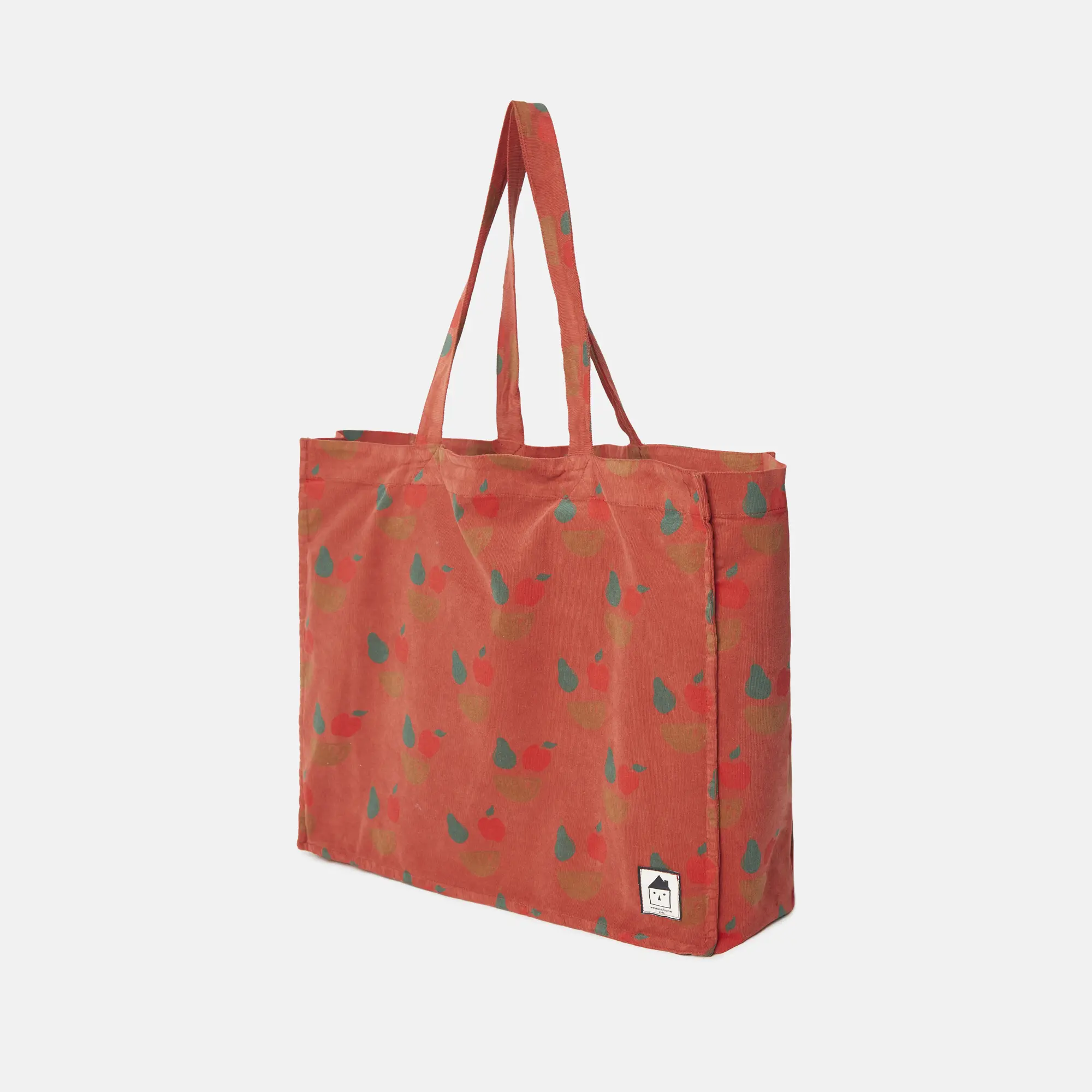 Fruity all over corduroy bag